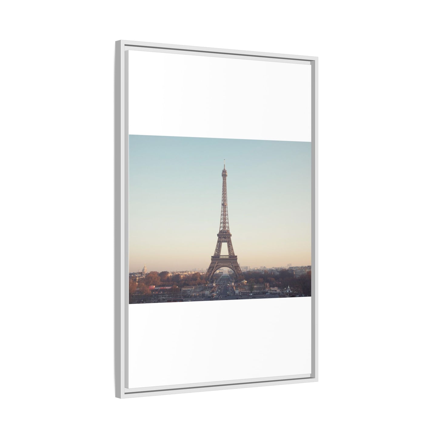 Eiffel Tower Matte Canvas Print - Framed Art for Paris Lovers