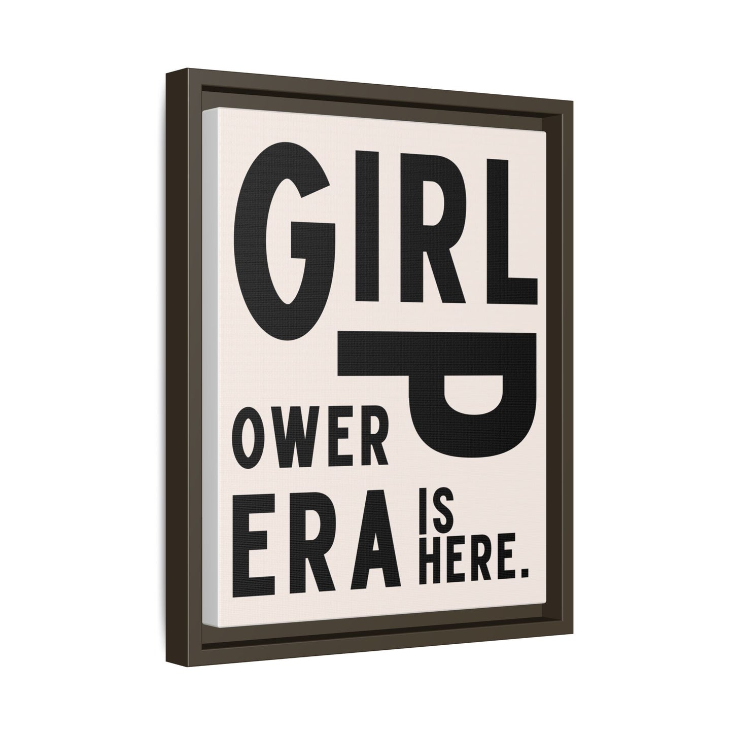 Empowering Girl Power Canvas Wall Art - Multi-Color Framed Print