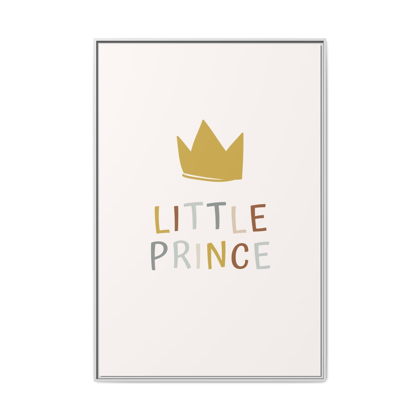 Framed Canvas Art Print, Little Prince Wall Decor, Kids Room Decoration, Nursery Art, Gift for Baby Shower, Toddler Room Aesthetic