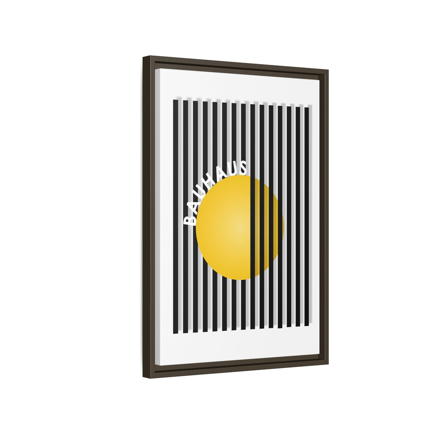Bauhaus Art Canvas Framed Print - Modern Multi-color Wall Decor