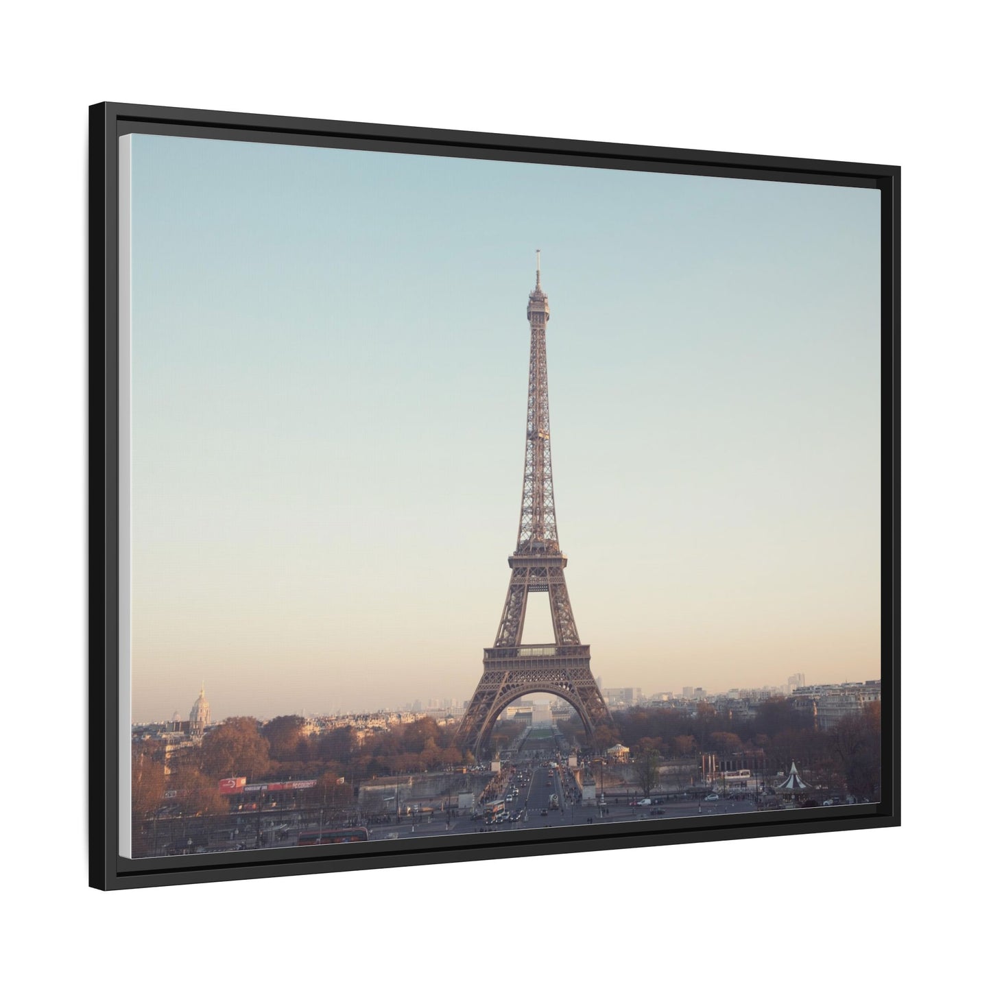 Eiffel Tower Matte Canvas Print - Framed Art for Paris Lovers