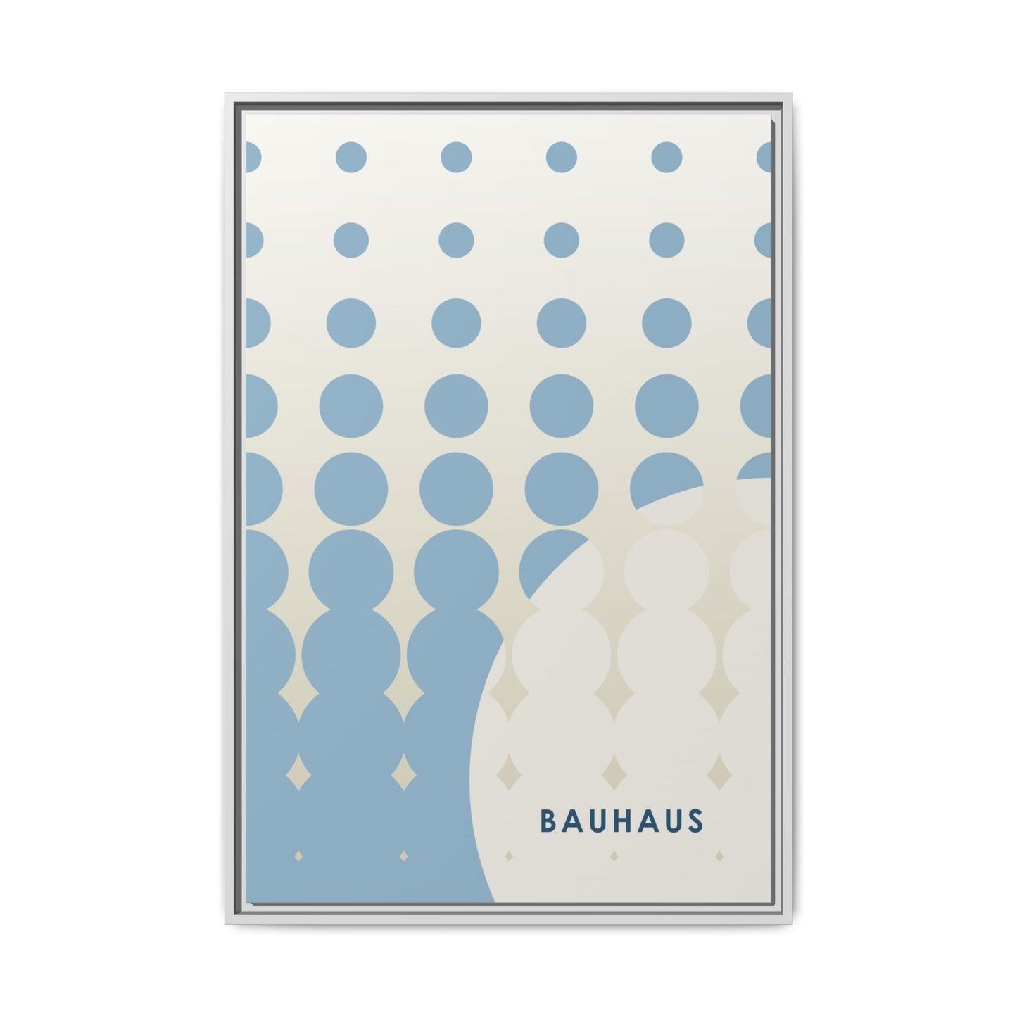 Bauhaus Abstract Framed Matte Canvas Wall Art - Modern Home Decor