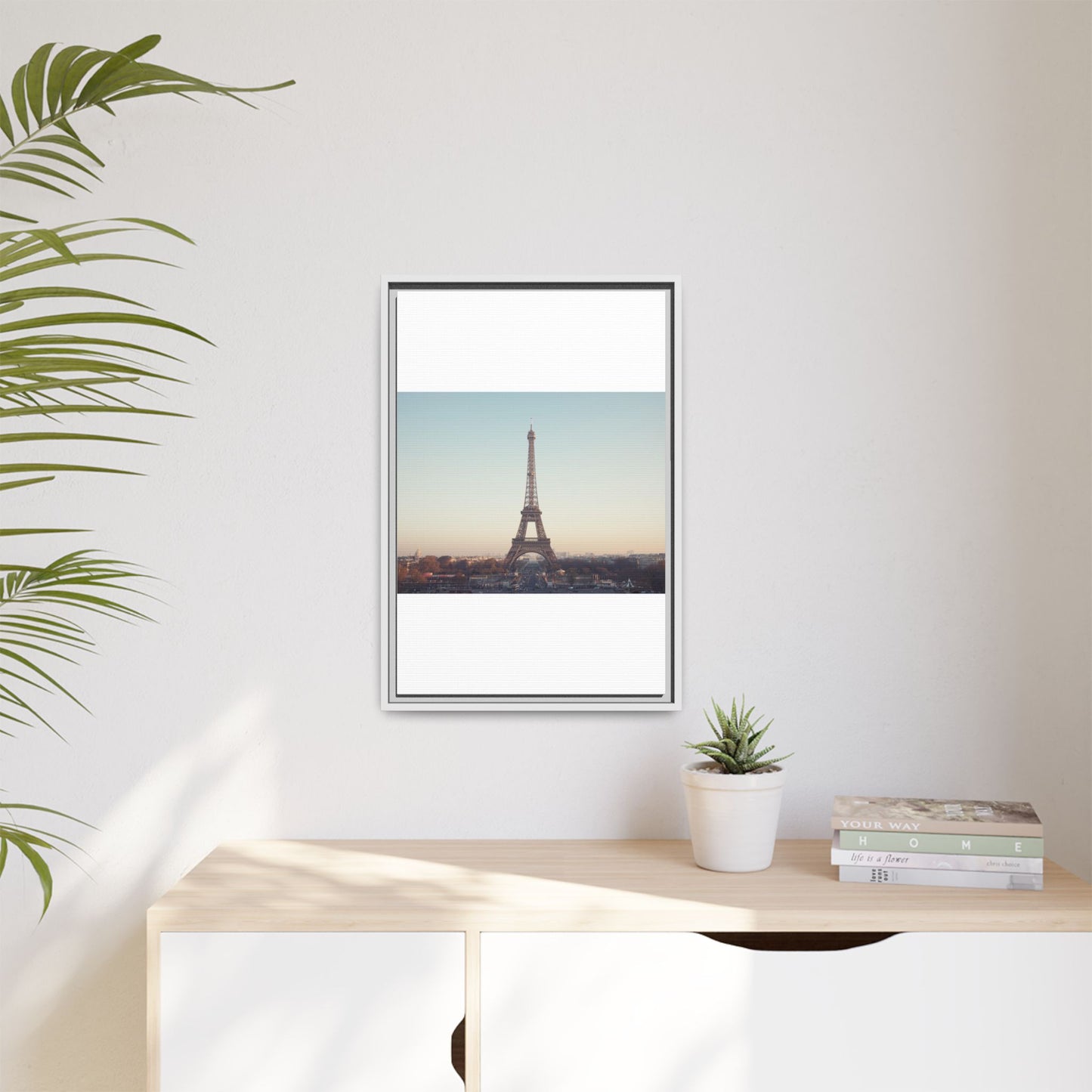 Eiffel Tower Matte Canvas Print - Framed Art for Paris Lovers