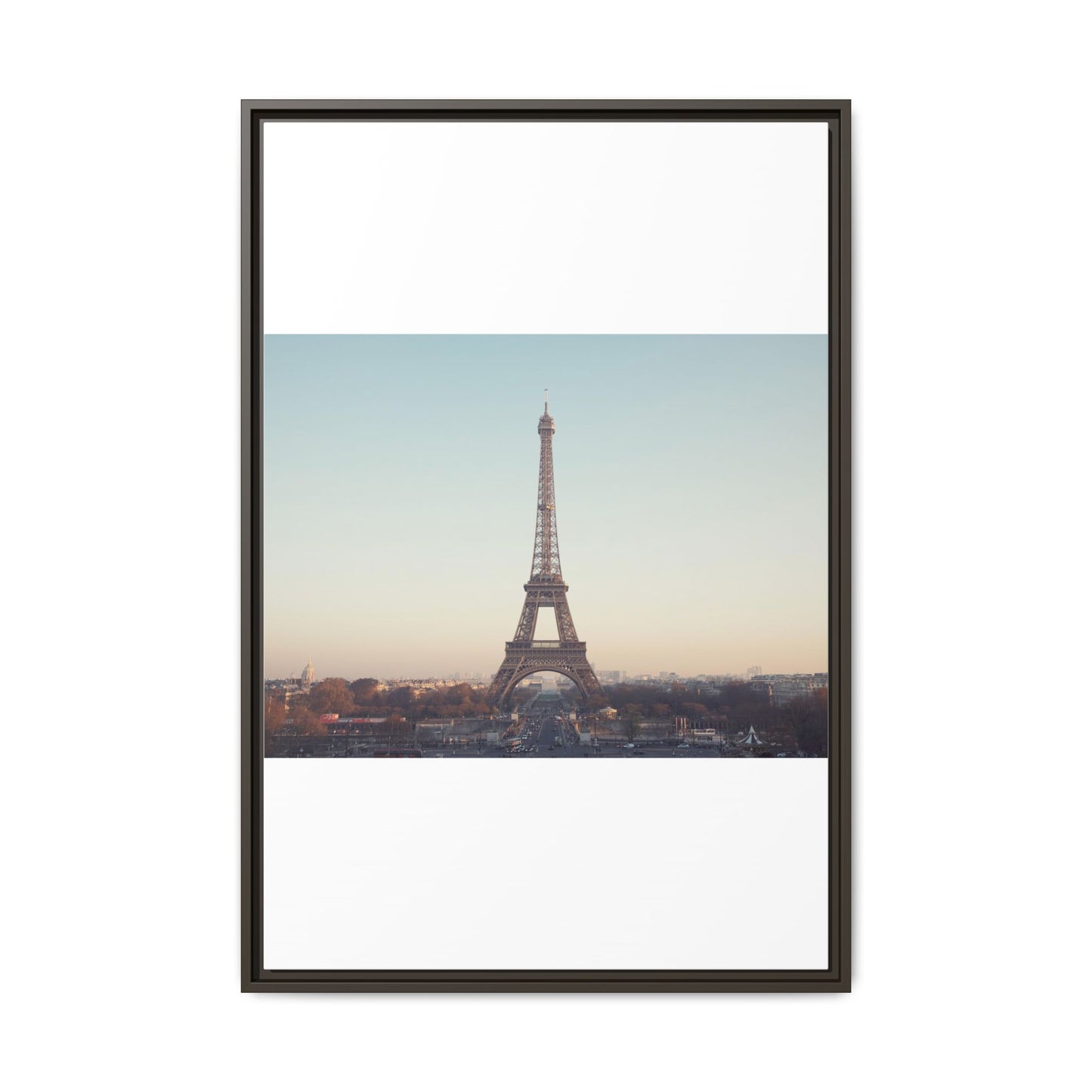 Eiffel Tower Matte Canvas Print - Framed Art for Paris Lovers