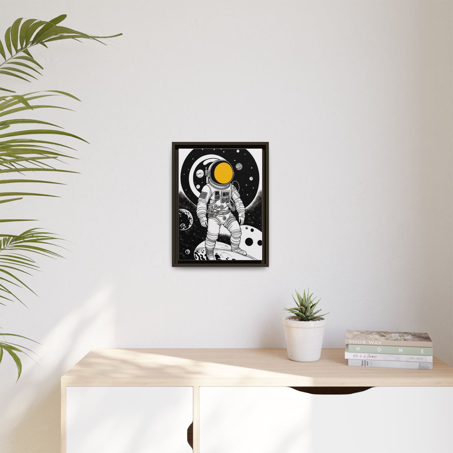 Astronaut Canvas Print, Cosmic Wall Art, Space Decor for Kids, Modern Home Decoration, Gift for Space Enthusiasts, Unique Astronaut Wall Art
