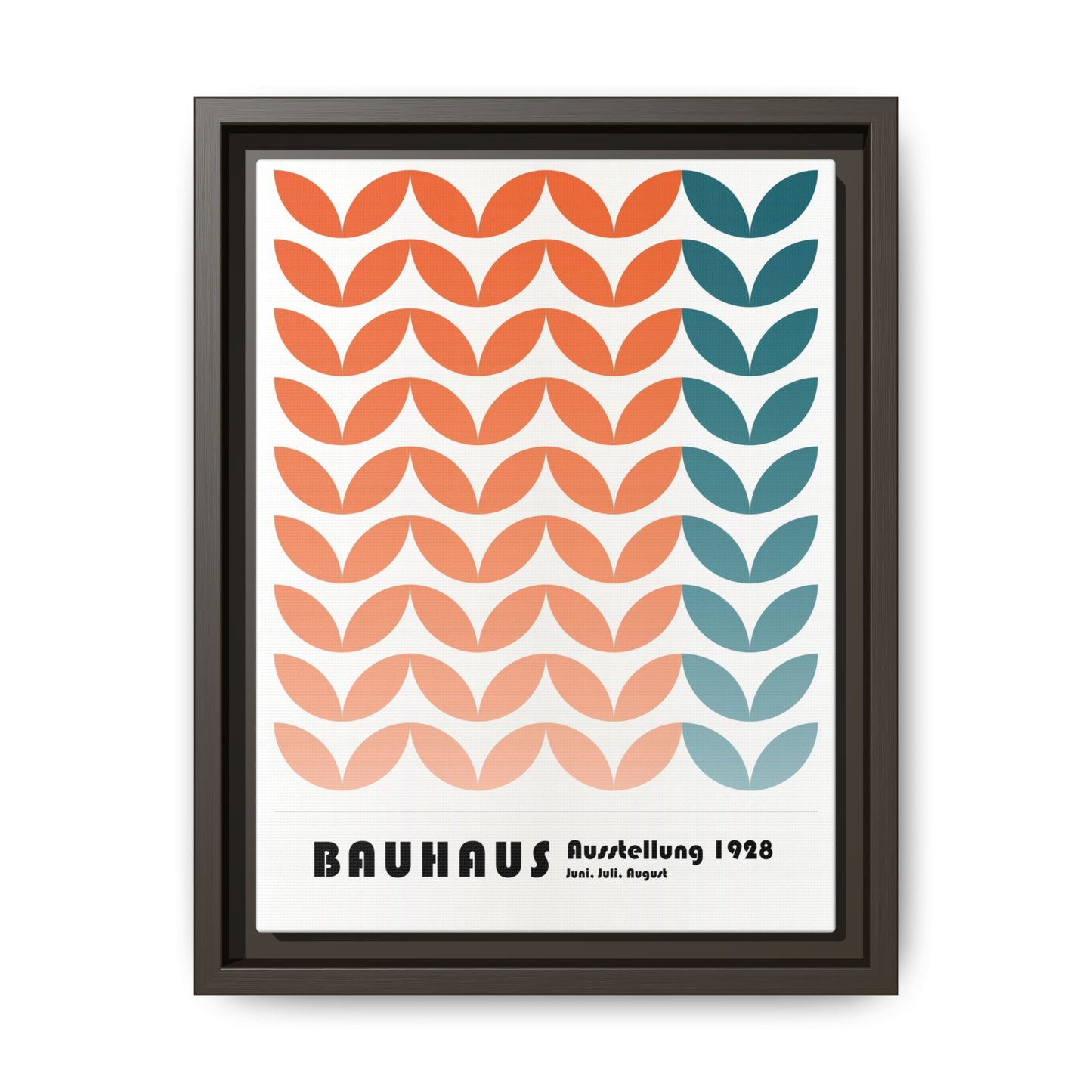 Bauhaus Art Print - Framed Matte Canvas Wall Decor