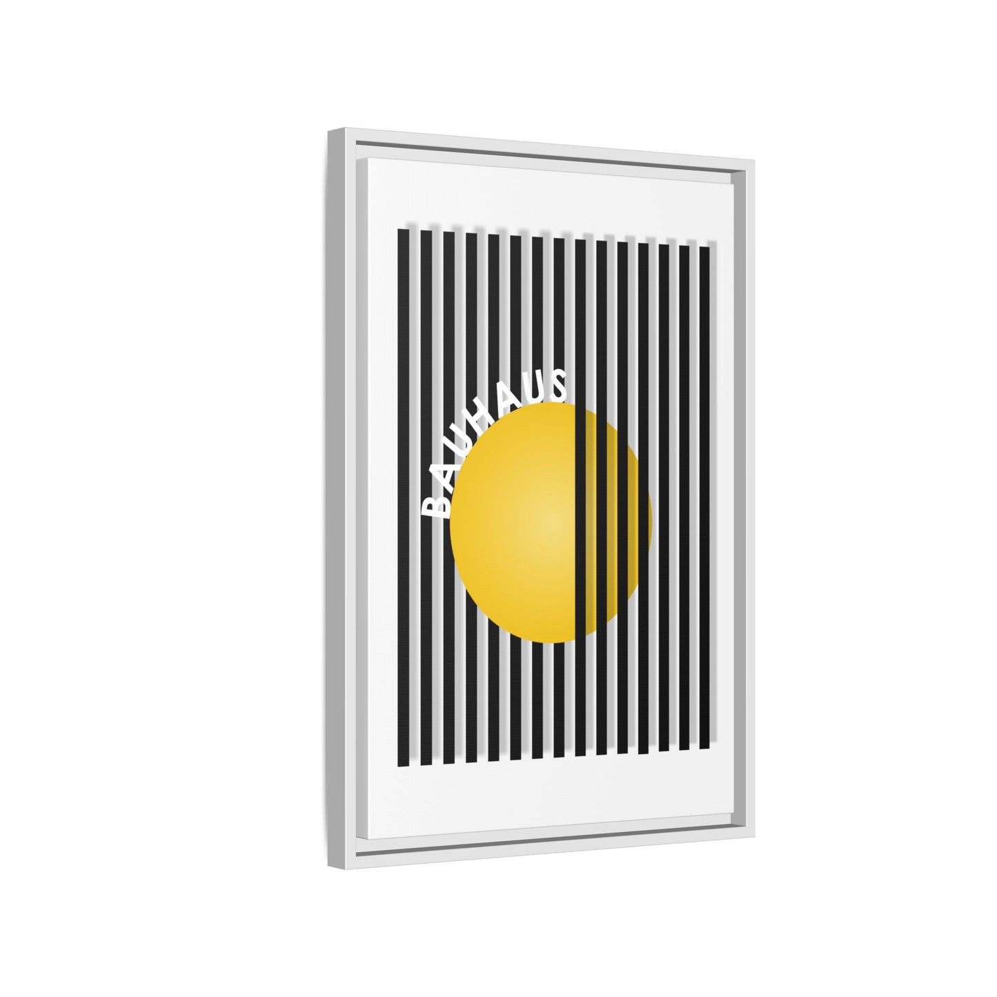 Bauhaus Art Canvas Framed Print - Modern Multi-color Wall Decor