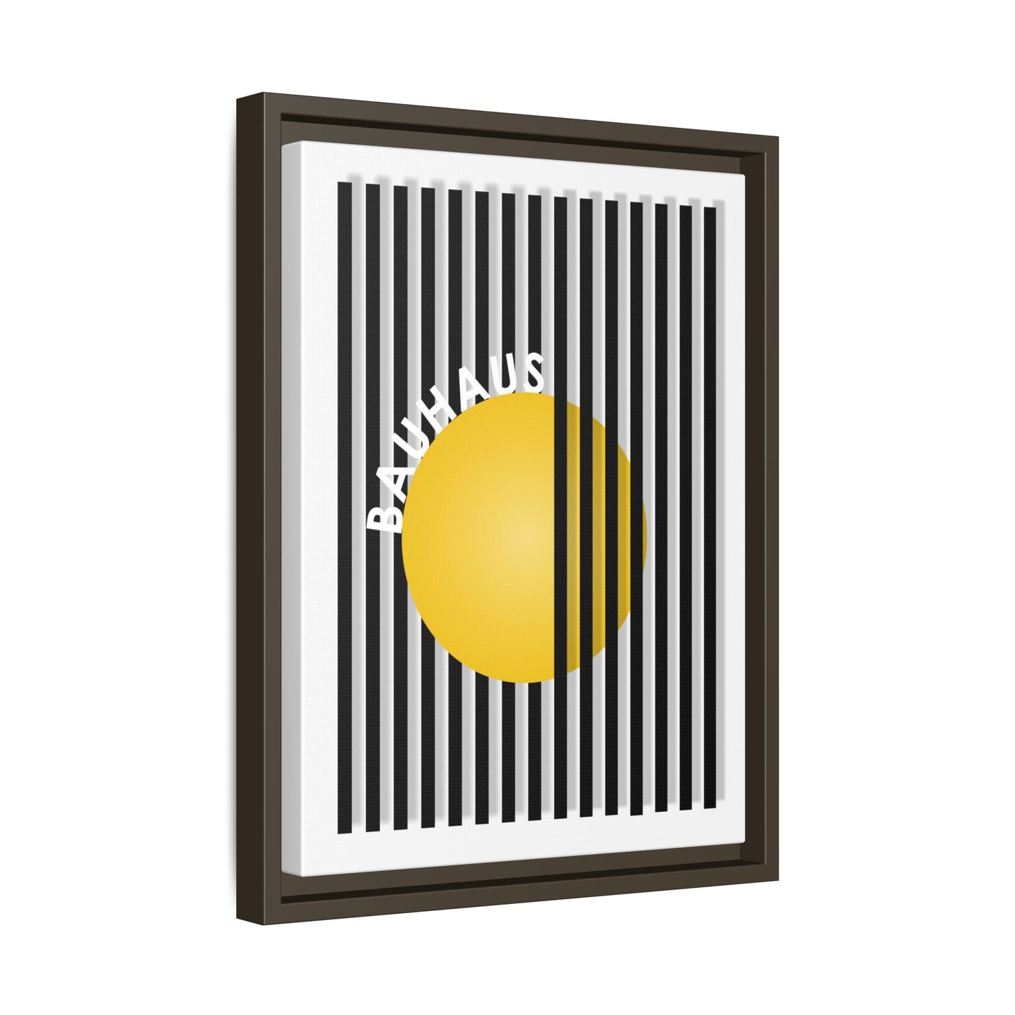 Bauhaus Art Canvas Framed Print - Modern Multi-color Wall Decor