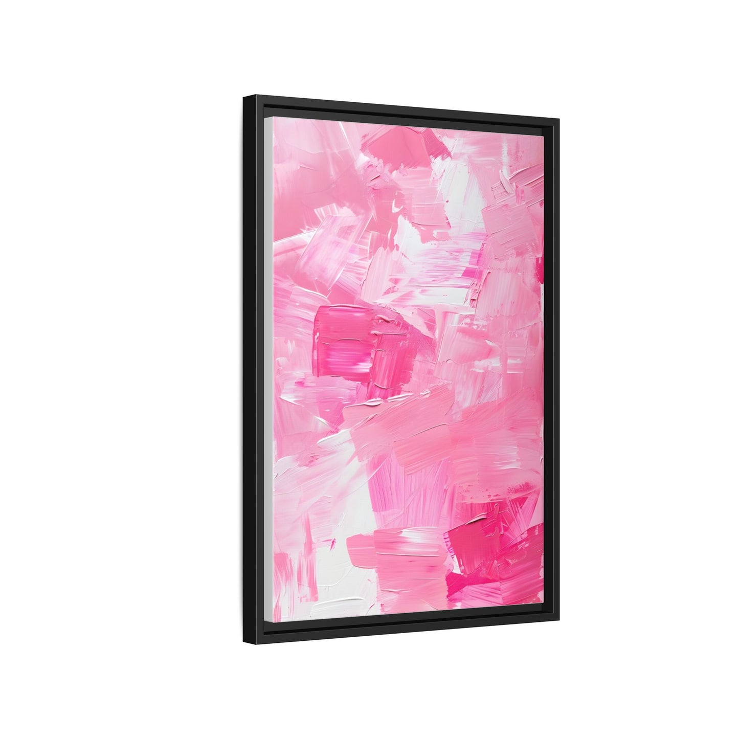 Framed Abstract Art Print, Modern Wall Decor for Home, Office, Pink Canvas, Chic Decor, Birthday Gift, Unique Artwork