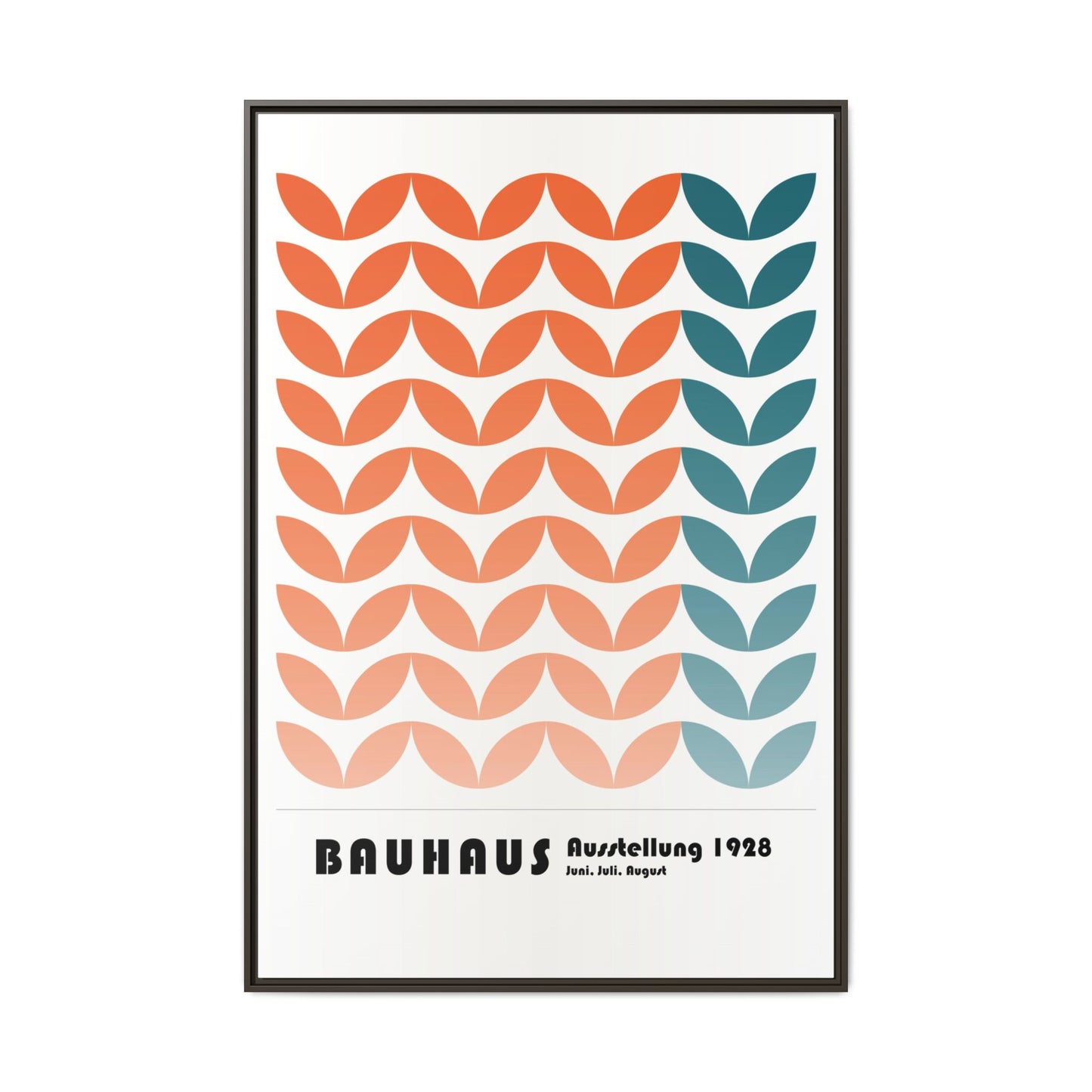 Bauhaus Art Print - Framed Matte Canvas Wall Decor