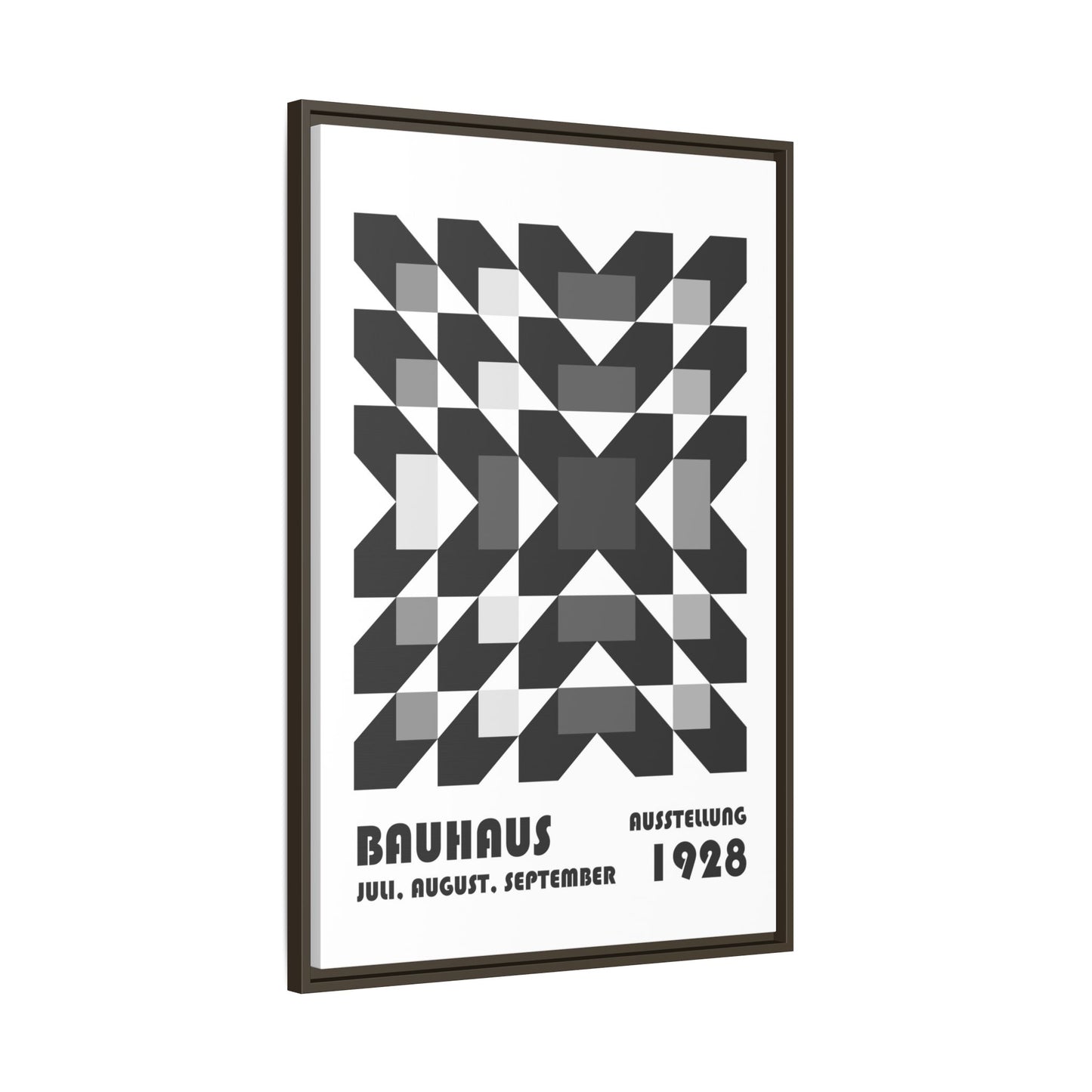 Bauhaus Abstract Framed Canvas Art - Modern Wall Decor for Design Lovers