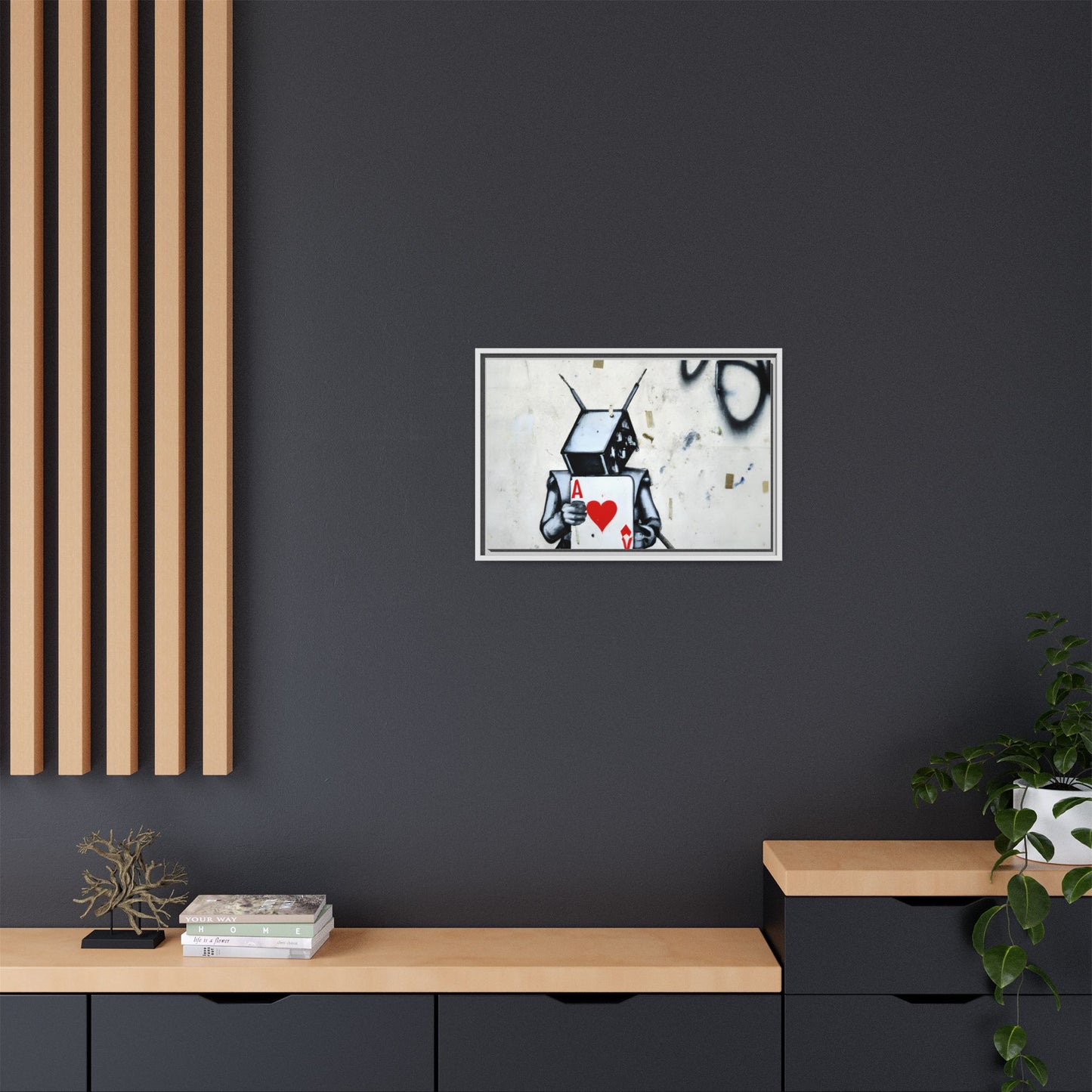 Urban Robot Framed Canvas Art - A♥V Design for Modern Spaces