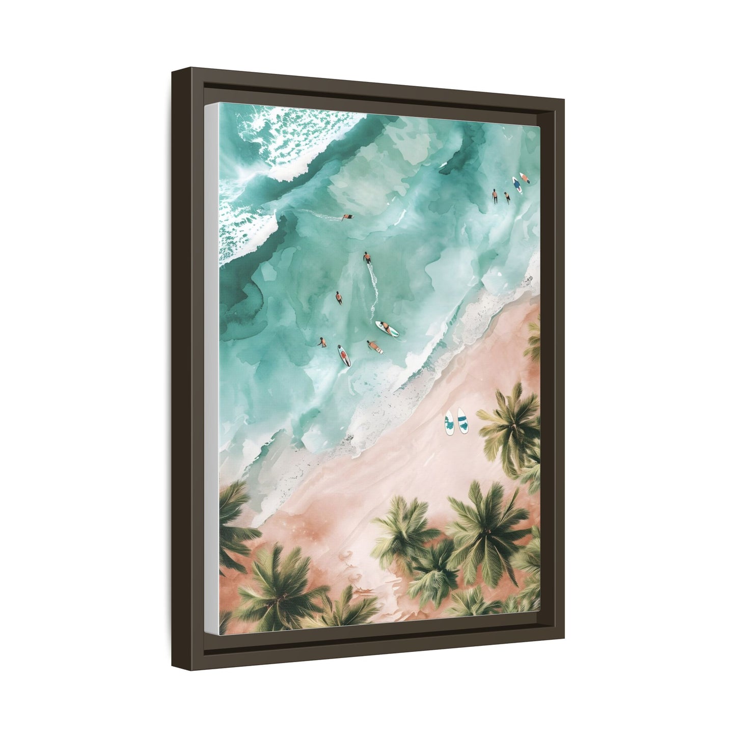 Tropical Wall Art Print, Coastal Decor, Beach Vibes, Framed Art, Summer Aesthetic, Gallery Wall Decoration, Gift for Beach Lovers