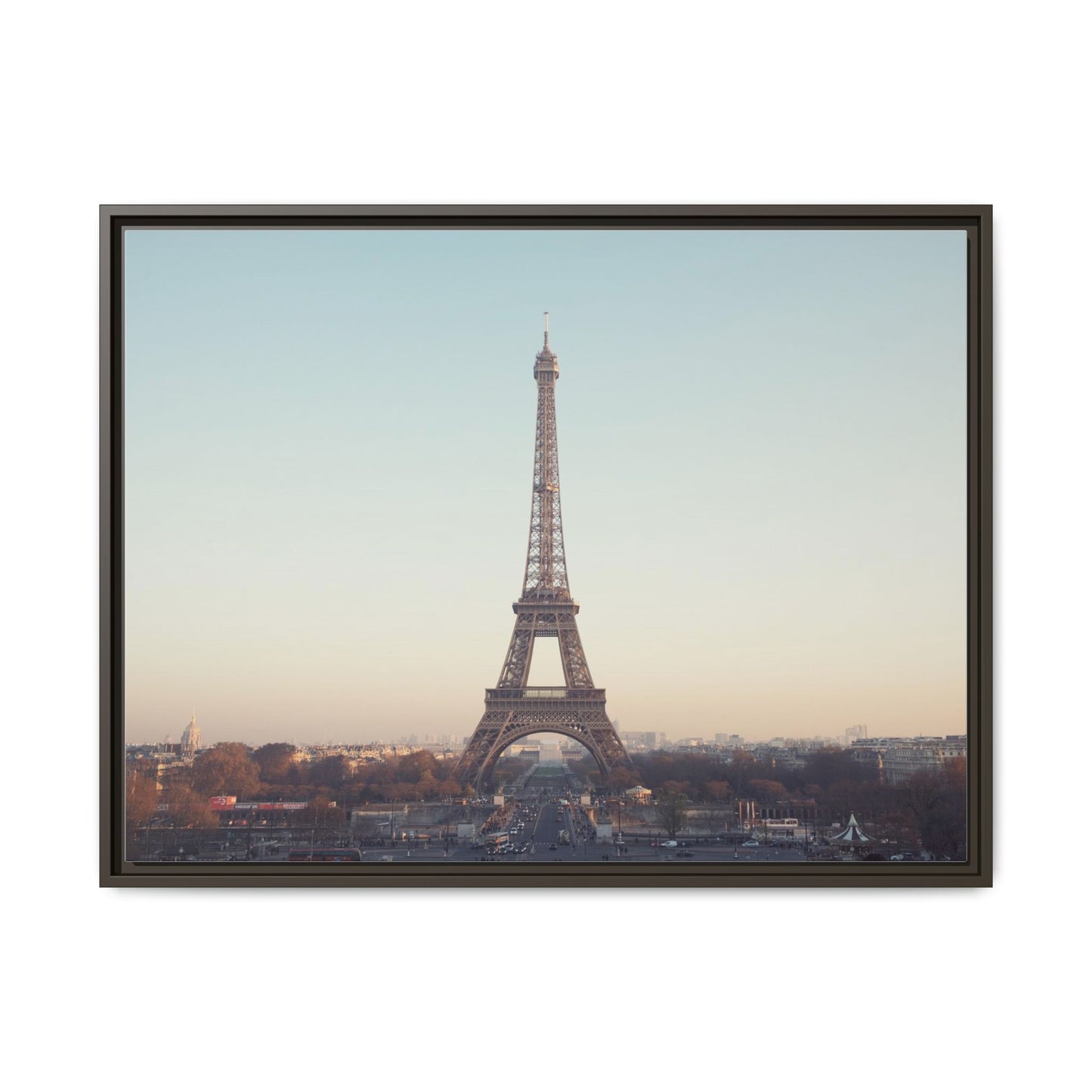 Eiffel Tower Matte Canvas Print - Framed Art for Paris Lovers