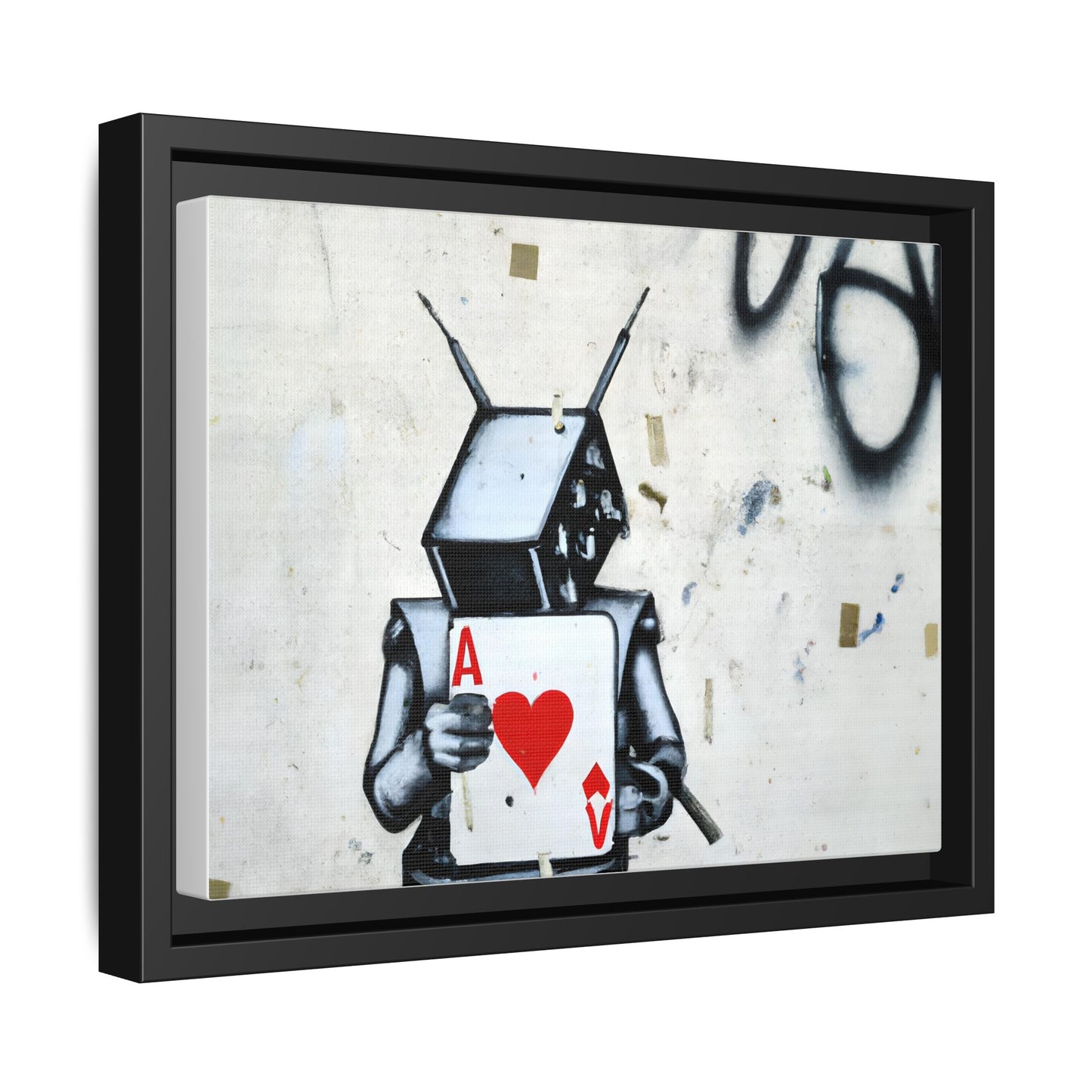 Urban Robot Framed Canvas Art - A♥V Design for Modern Spaces