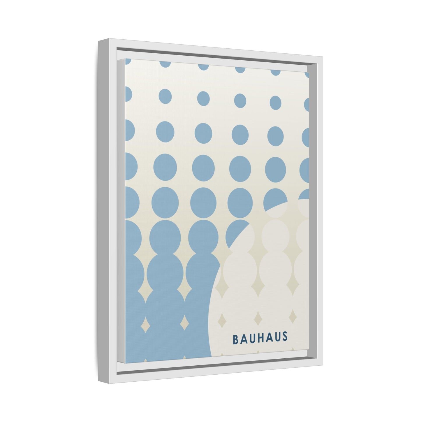 Bauhaus Abstract Framed Matte Canvas Wall Art - Modern Home Decor