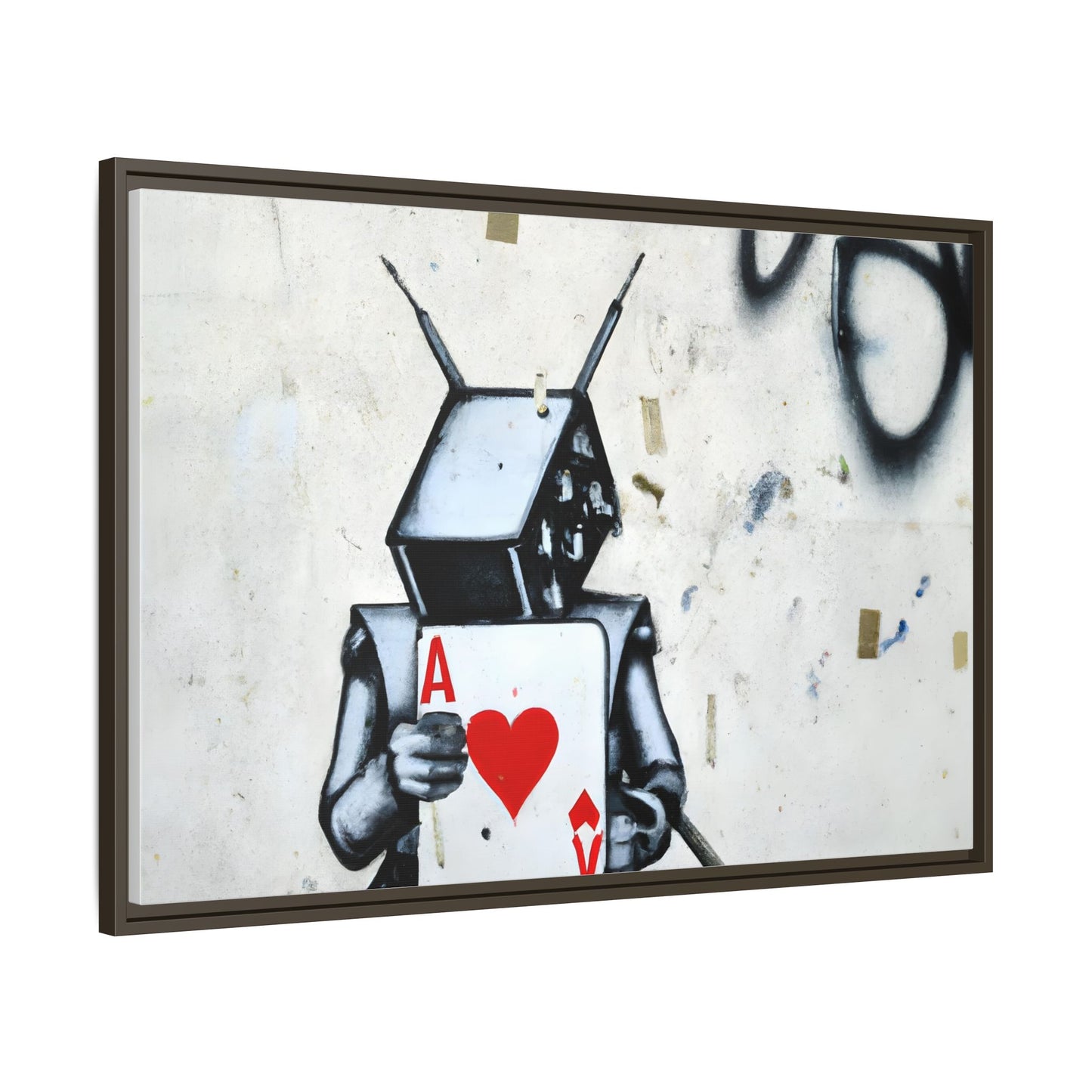 Urban Robot Framed Canvas Art - A♥V Design for Modern Spaces