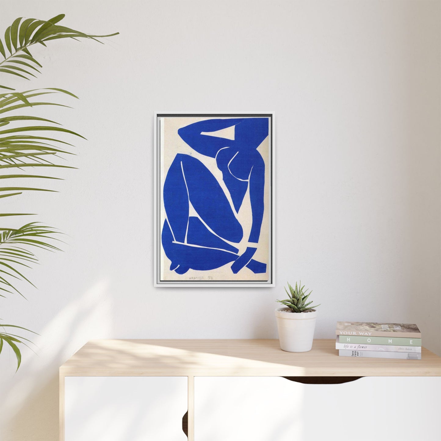 Framed Abstract Art Print, Modern Canvas Decor, Boho Home Wall Art, Unique Gift for Art Lovers, Stylish Living Room Decoration