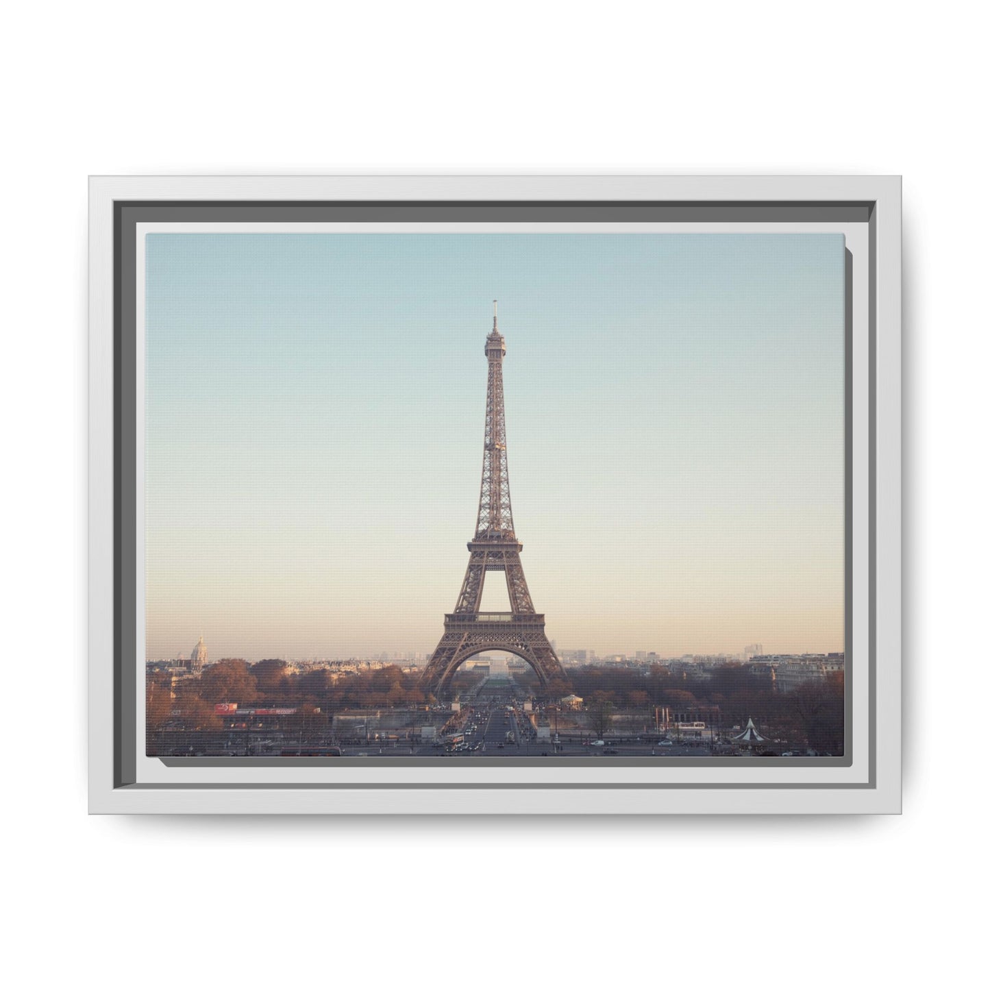 Eiffel Tower Matte Canvas Print - Framed Art for Paris Lovers