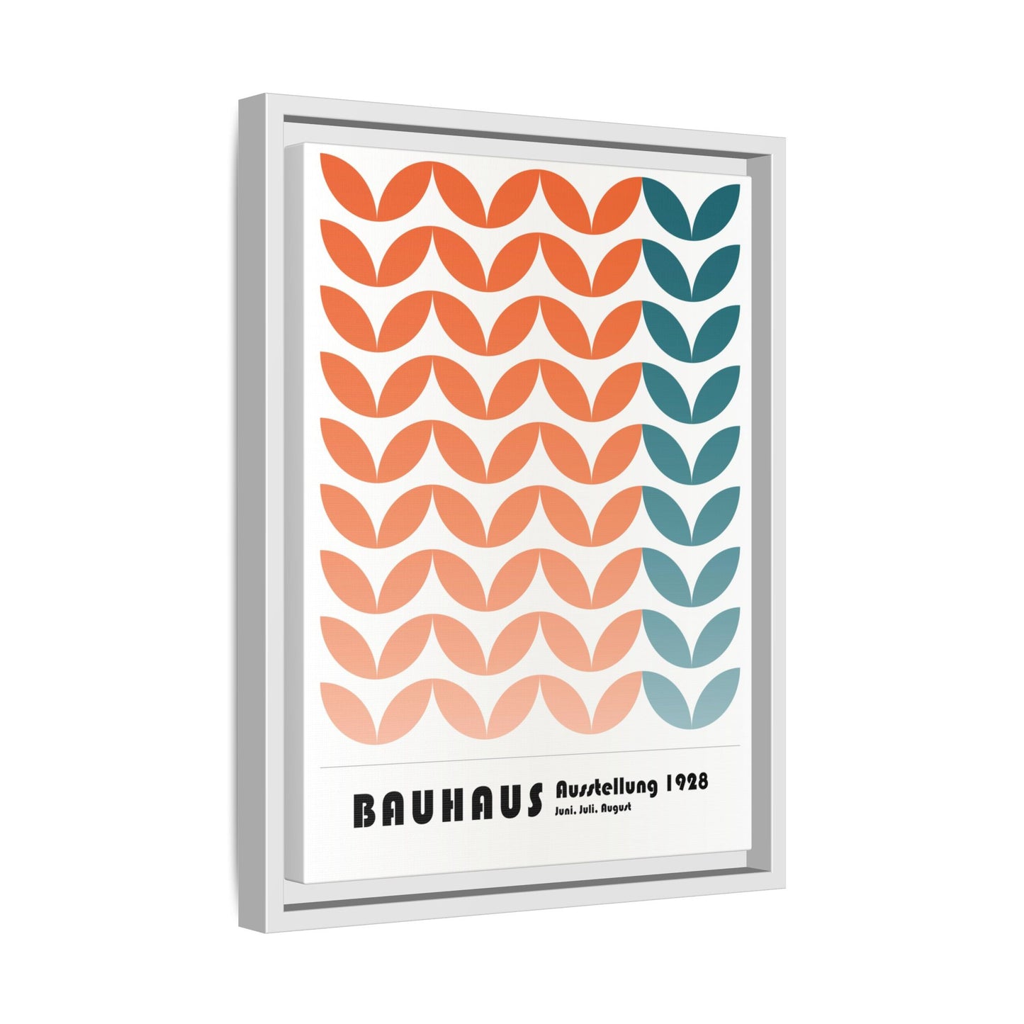Bauhaus Art Print - Framed Matte Canvas Wall Decor