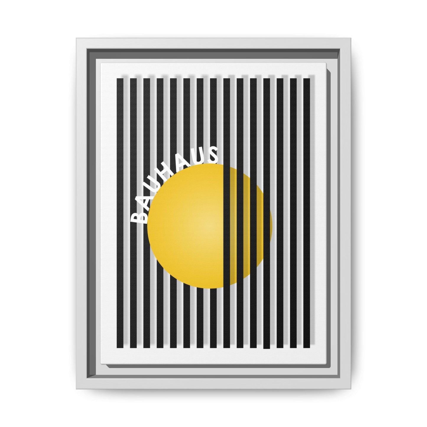 Bauhaus Art Canvas Framed Print - Modern Multi-color Wall Decor