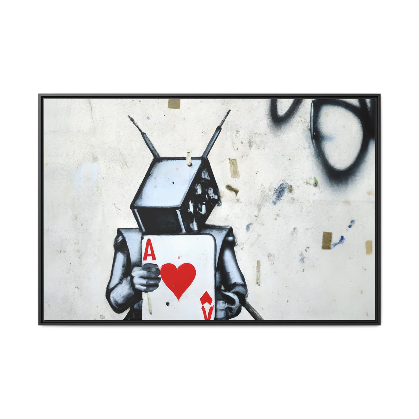 Urban Robot Framed Canvas Art - A♥V Design for Modern Spaces