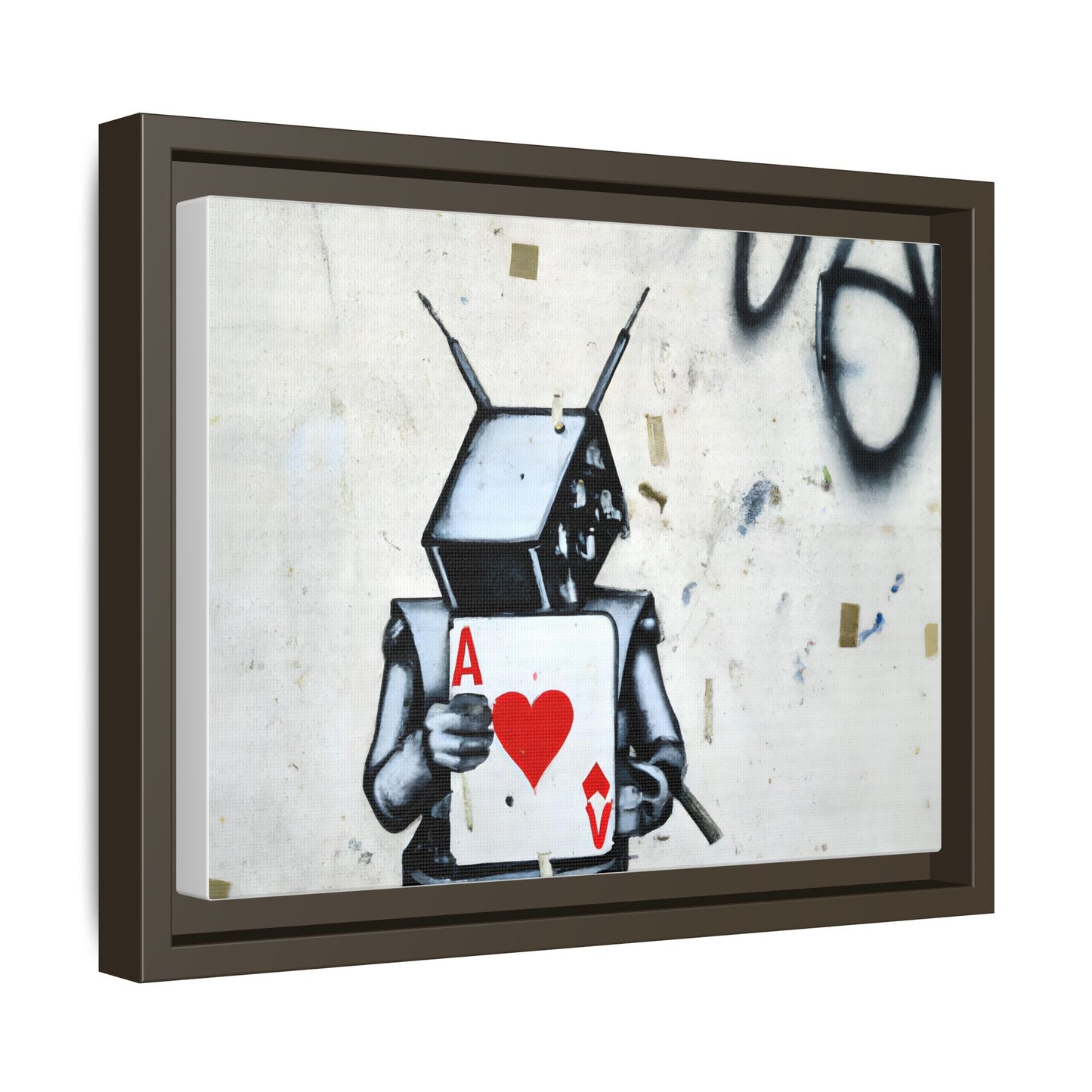 Urban Robot Framed Canvas Art - A♥V Design for Modern Spaces