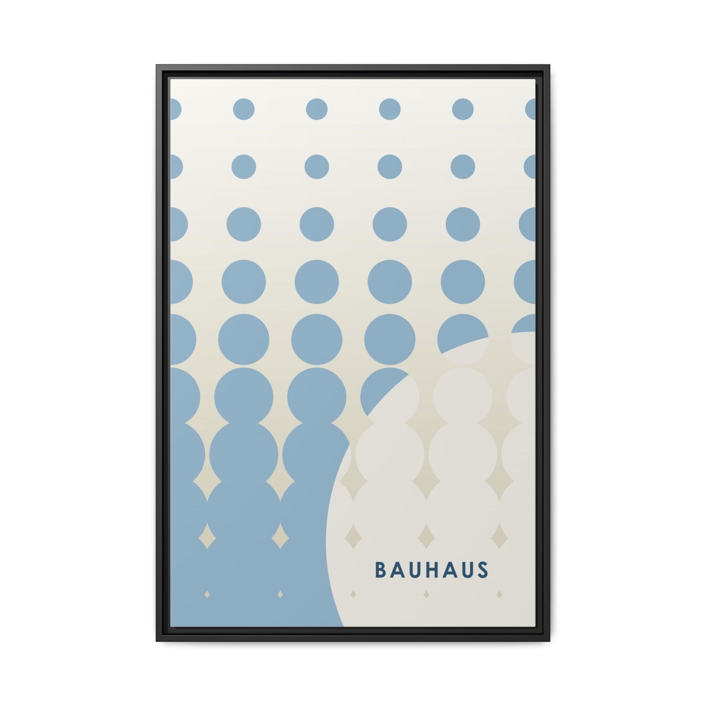 Bauhaus Abstract Framed Matte Canvas Wall Art - Modern Home Decor