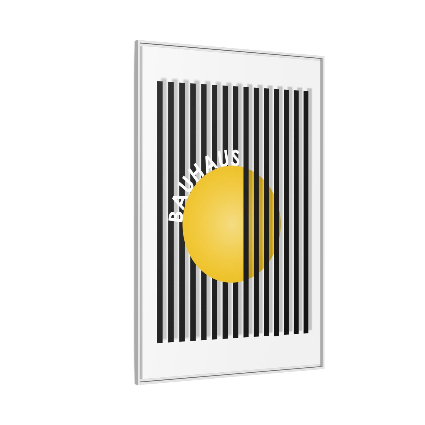 Bauhaus Art Canvas Framed Print - Modern Multi-color Wall Decor