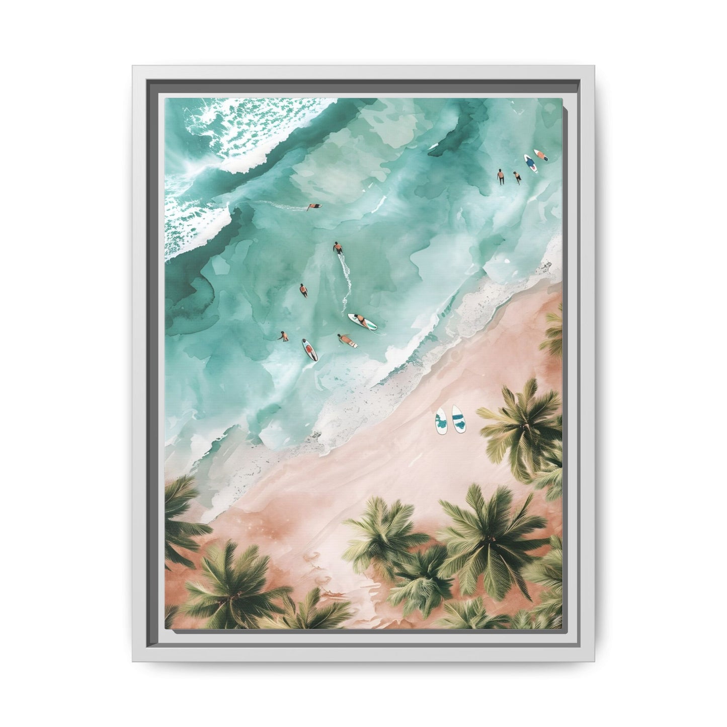 Tropical Wall Art Print, Coastal Decor, Beach Vibes, Framed Art, Summer Aesthetic, Gallery Wall Decoration, Gift for Beach Lovers