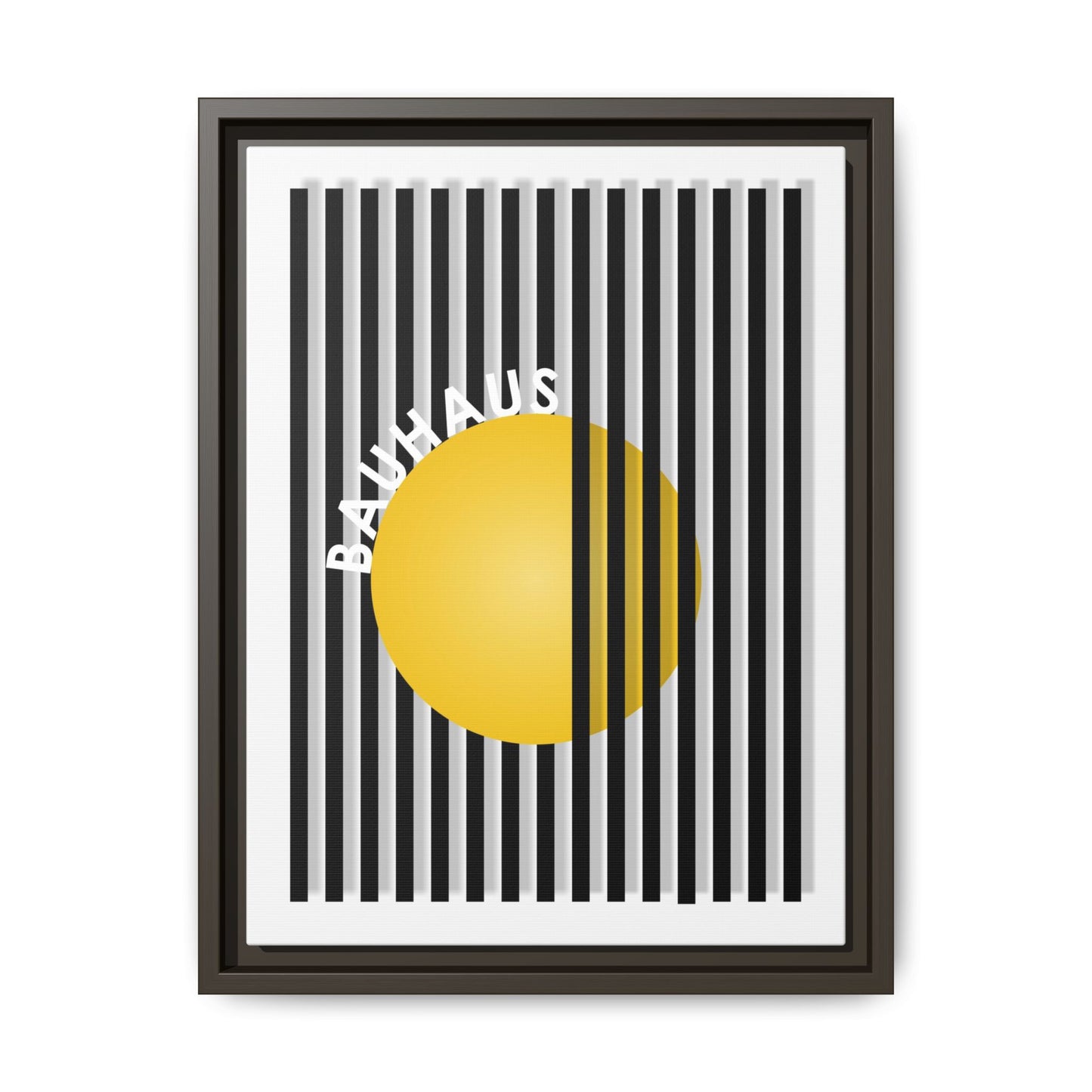 Bauhaus Art Canvas Framed Print - Modern Multi-color Wall Decor