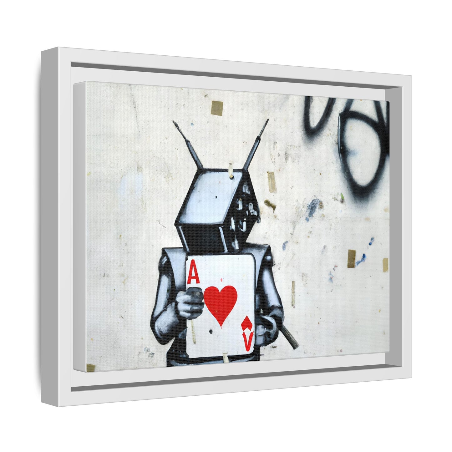 Urban Robot Framed Canvas Art - A♥V Design for Modern Spaces