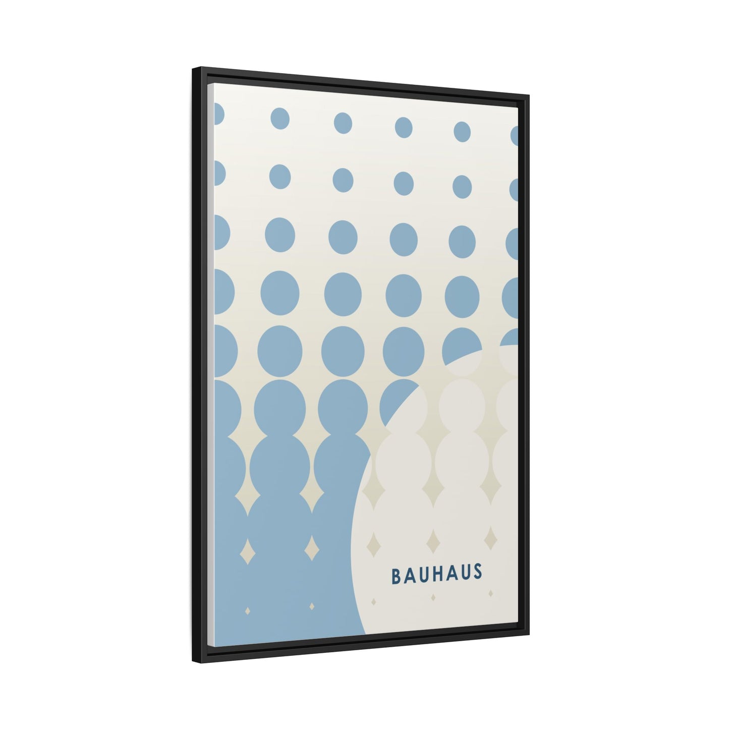 Bauhaus Abstract Framed Matte Canvas Wall Art - Modern Home Decor