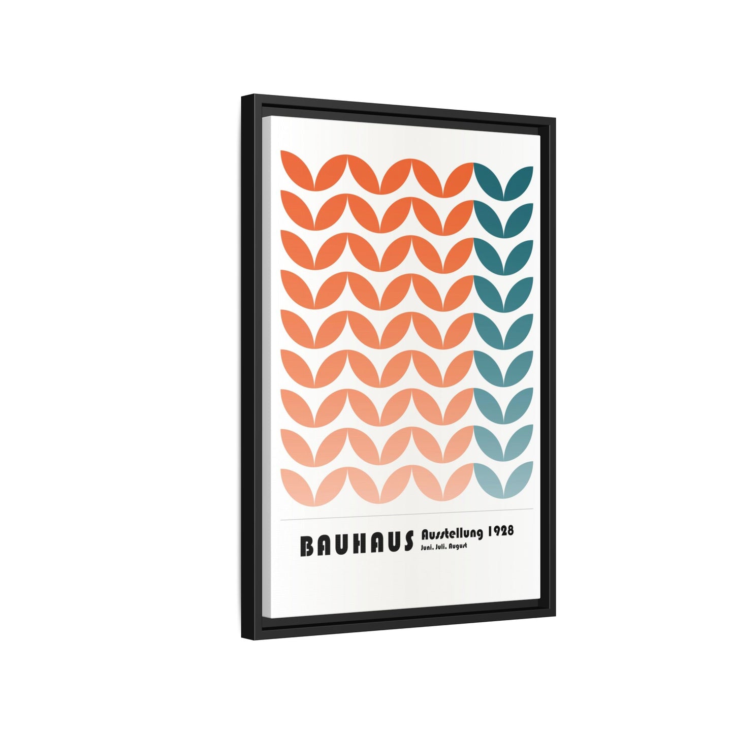 Bauhaus Art Print - Framed Matte Canvas Wall Decor
