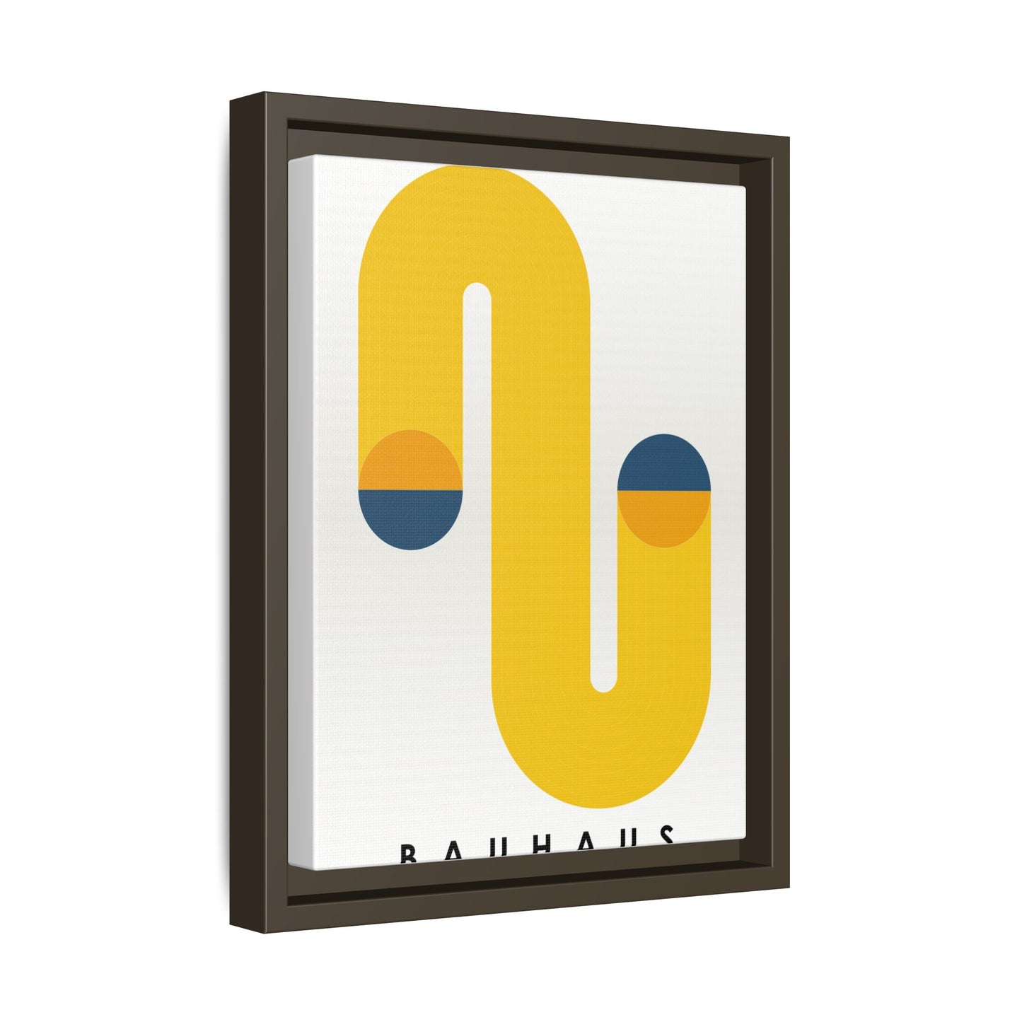 Bauhaus-Inspired Framed Matte Canvas Art - Modern Wall Decor
