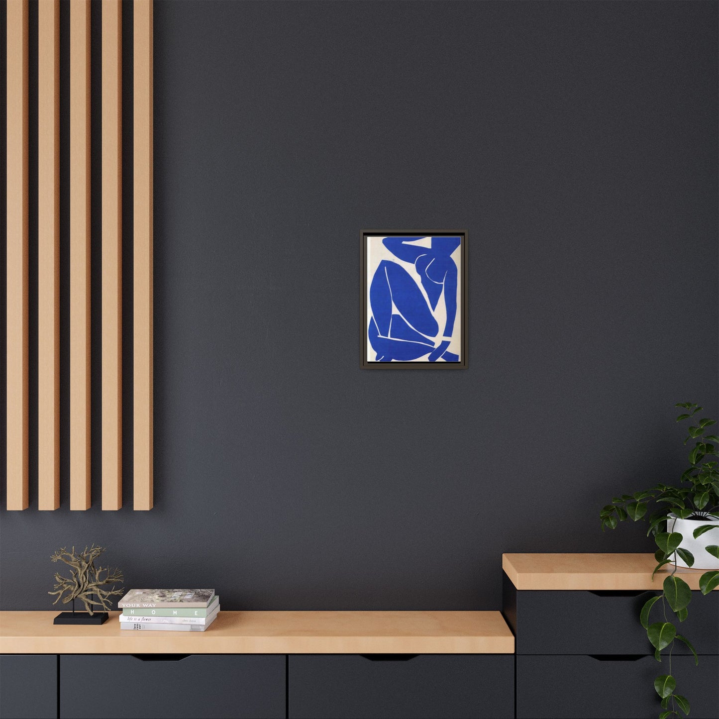 Framed Abstract Art Print, Modern Canvas Decor, Boho Home Wall Art, Unique Gift for Art Lovers, Stylish Living Room Decoration