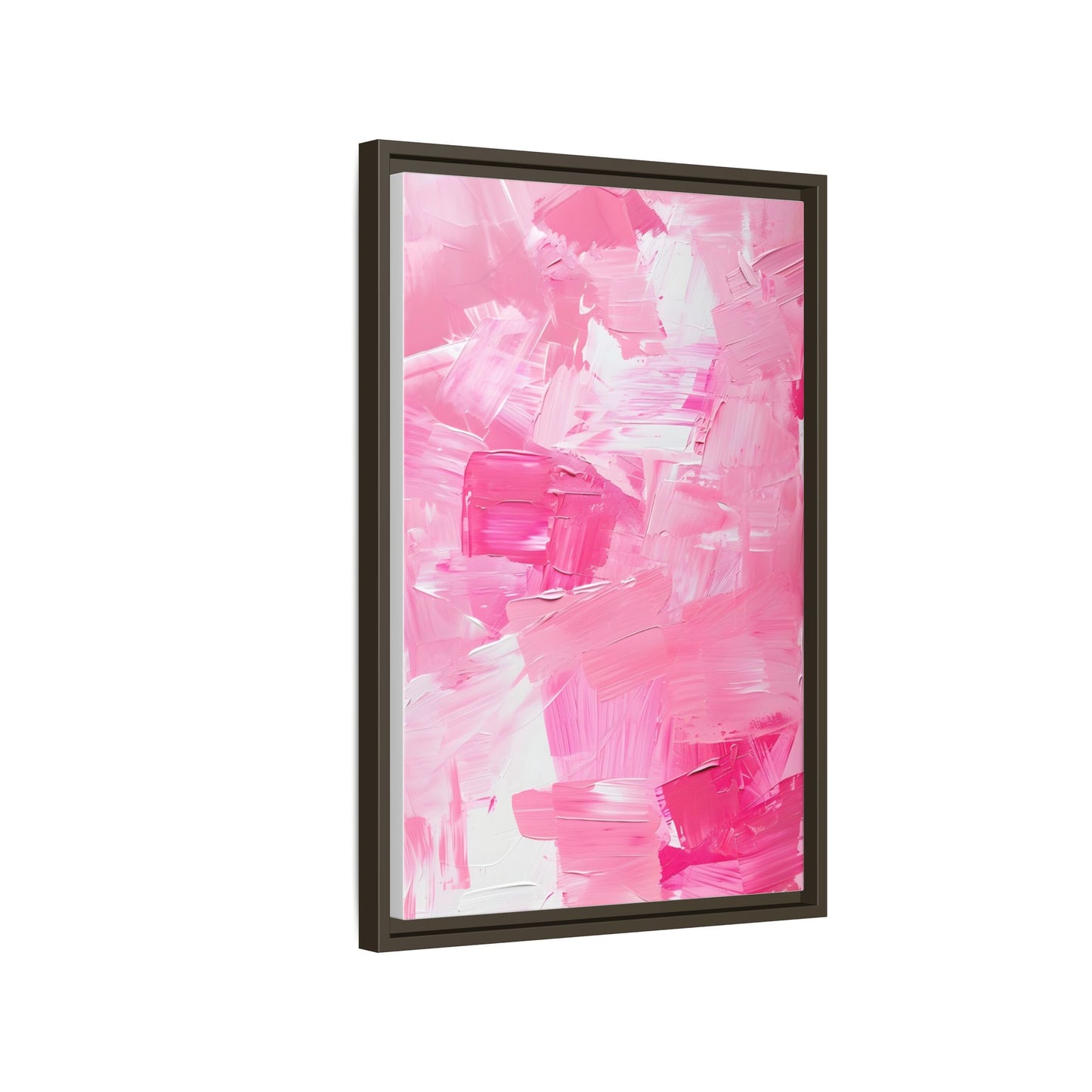 Framed Abstract Art Print, Modern Wall Decor for Home, Office, Pink Canvas, Chic Decor, Birthday Gift, Unique Artwork