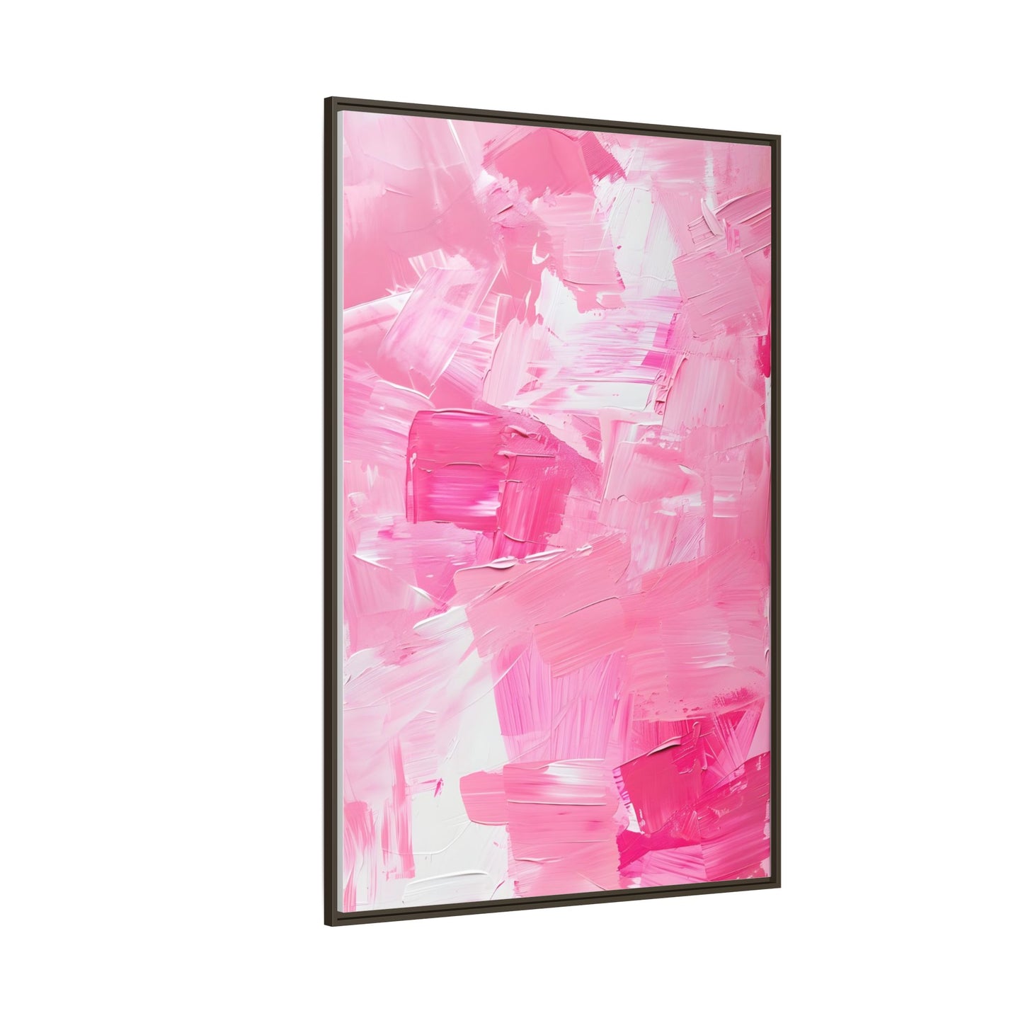 Framed Abstract Art Print, Modern Wall Decor for Home, Office, Pink Canvas, Chic Decor, Birthday Gift, Unique Artwork