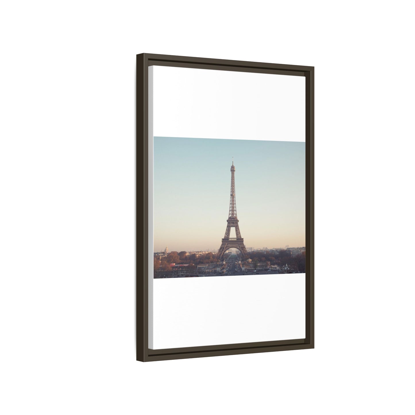 Eiffel Tower Matte Canvas Print - Framed Art for Paris Lovers