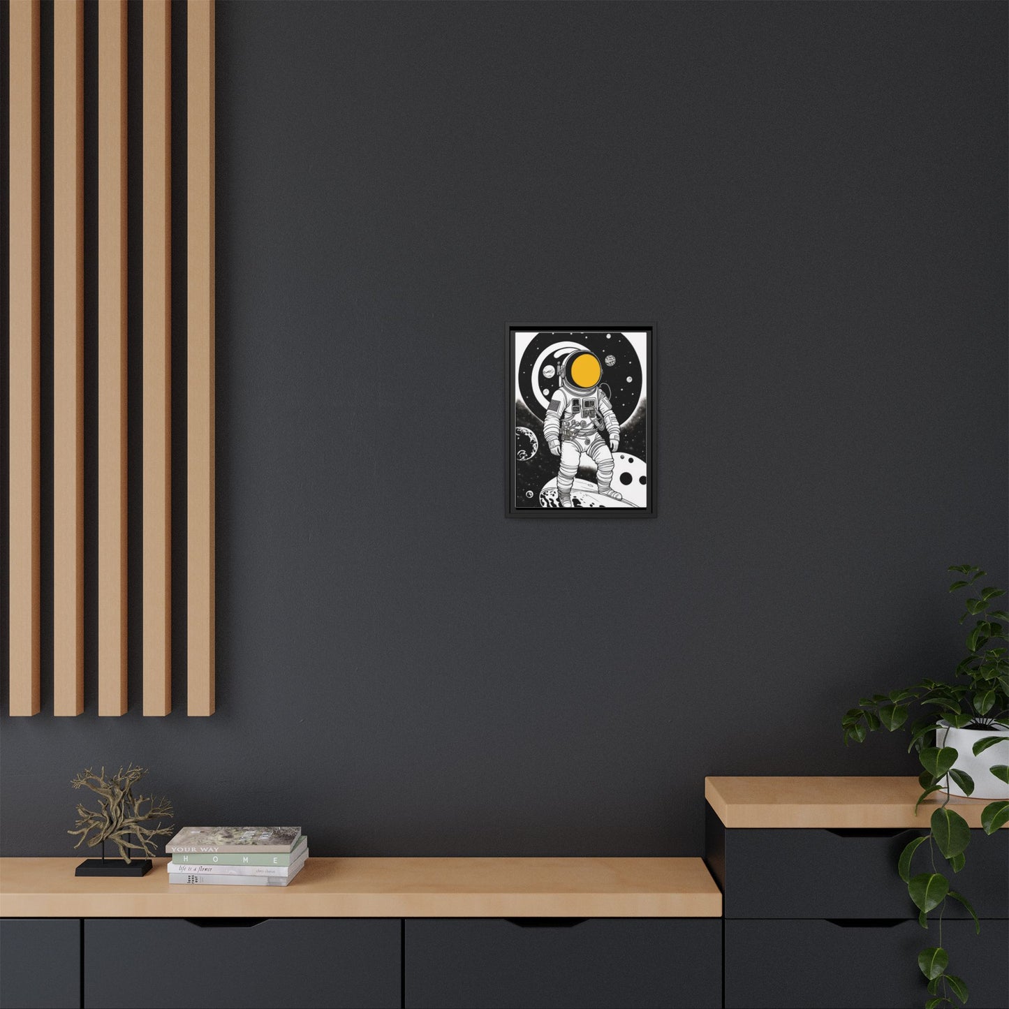 Astronaut Canvas Print, Cosmic Wall Art, Space Decor for Kids, Modern Home Decoration, Gift for Space Enthusiasts, Unique Astronaut Wall Art