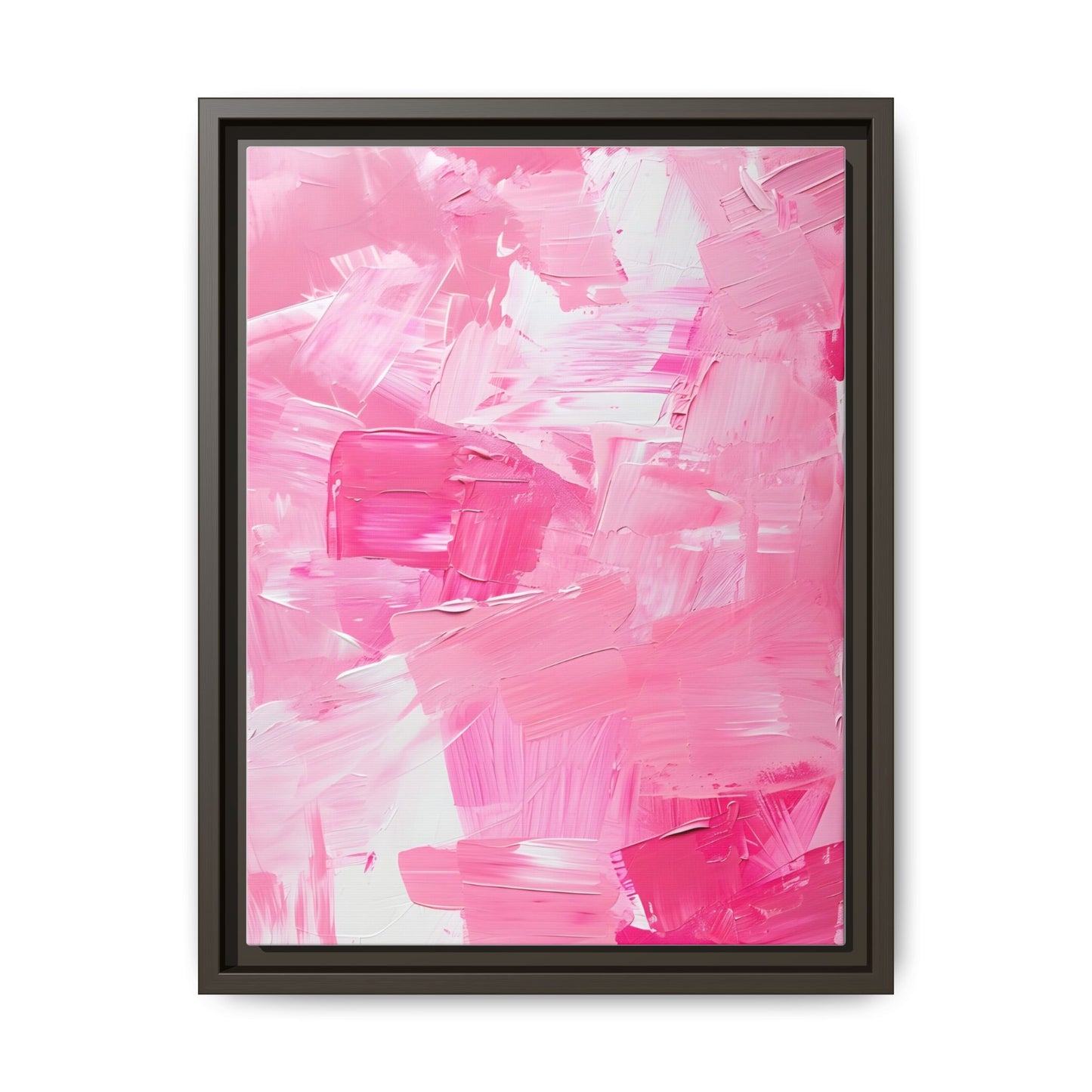 Framed Abstract Art Print, Modern Wall Decor for Home, Office, Pink Canvas, Chic Decor, Birthday Gift, Unique Artwork