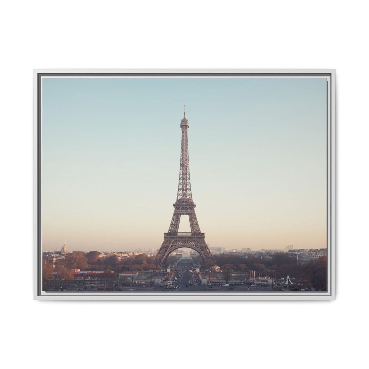 Eiffel Tower Matte Canvas Print - Framed Art for Paris Lovers