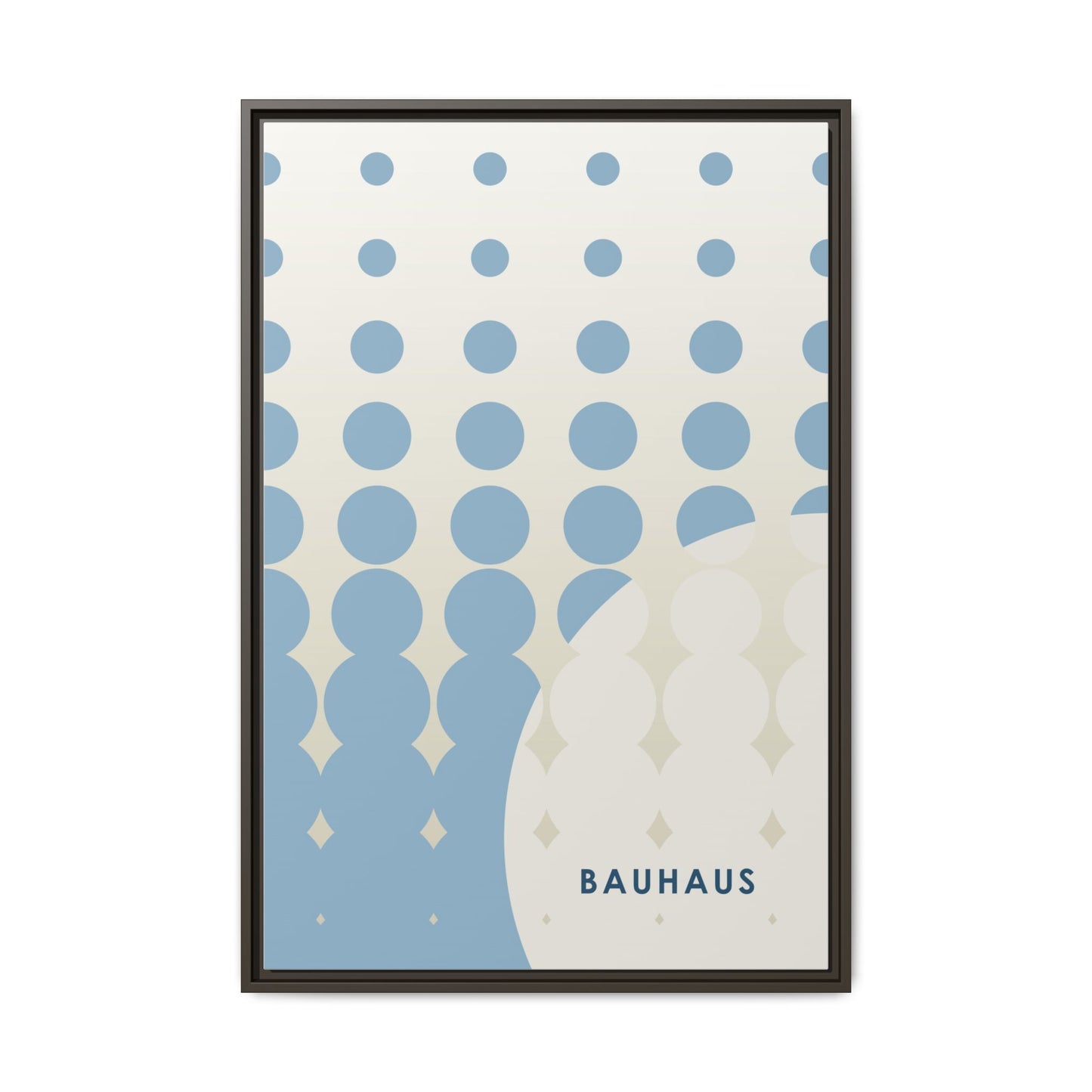 Bauhaus Abstract Framed Matte Canvas Wall Art - Modern Home Decor