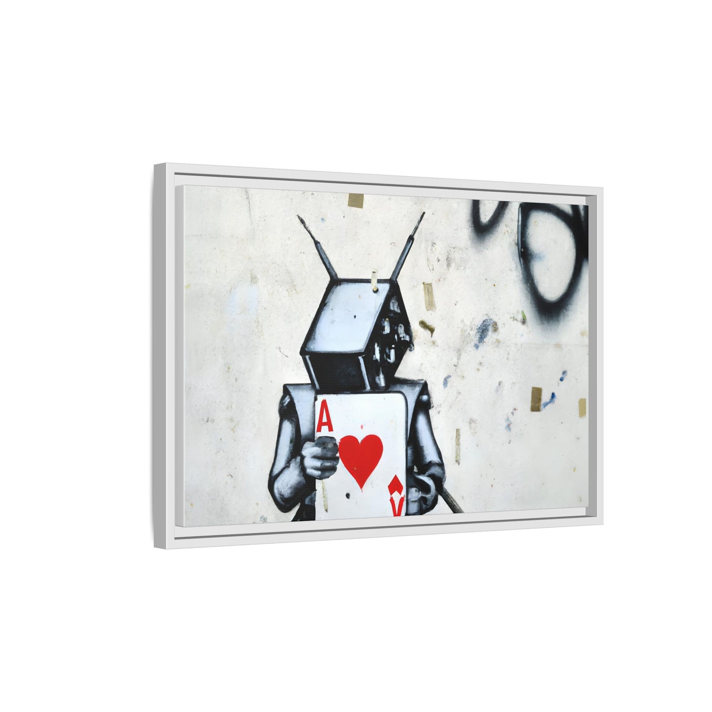 Urban Robot Framed Canvas Art - A♥V Design for Modern Spaces