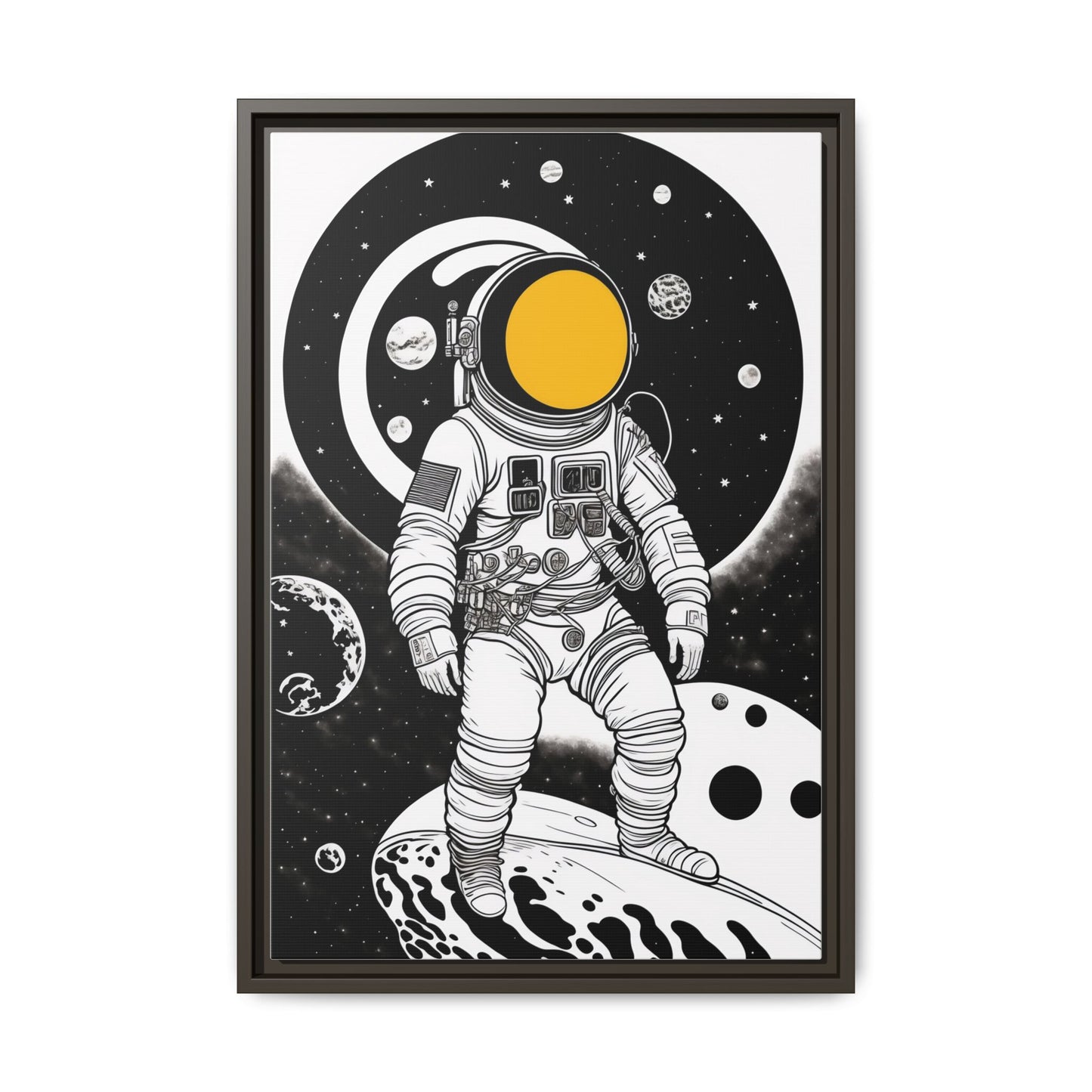 Astronaut Canvas Print, Cosmic Wall Art, Space Decor for Kids, Modern Home Decoration, Gift for Space Enthusiasts, Unique Astronaut Wall Art
