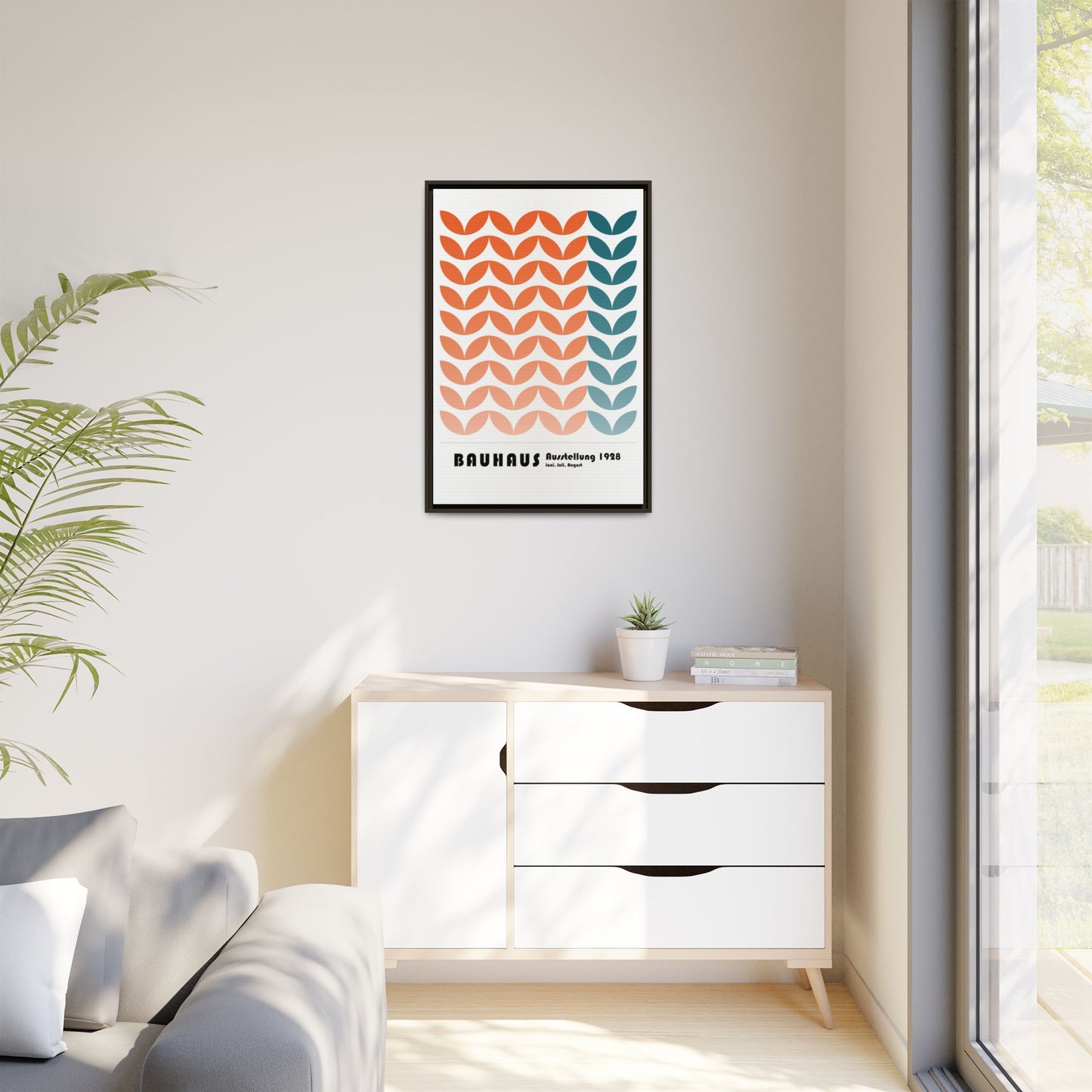 Bauhaus Art Print - Framed Matte Canvas Wall Decor