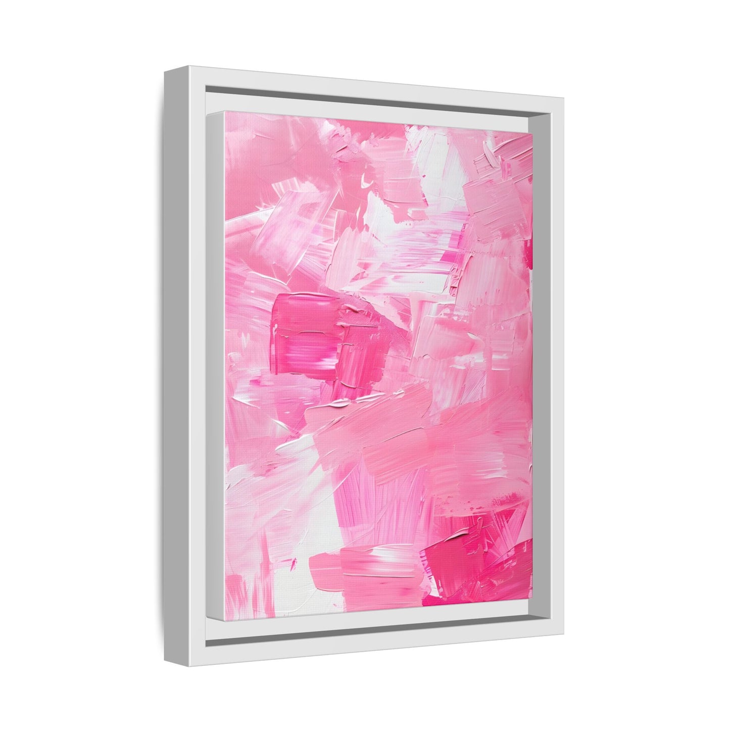 Framed Abstract Art Print, Modern Wall Decor for Home, Office, Pink Canvas, Chic Decor, Birthday Gift, Unique Artwork