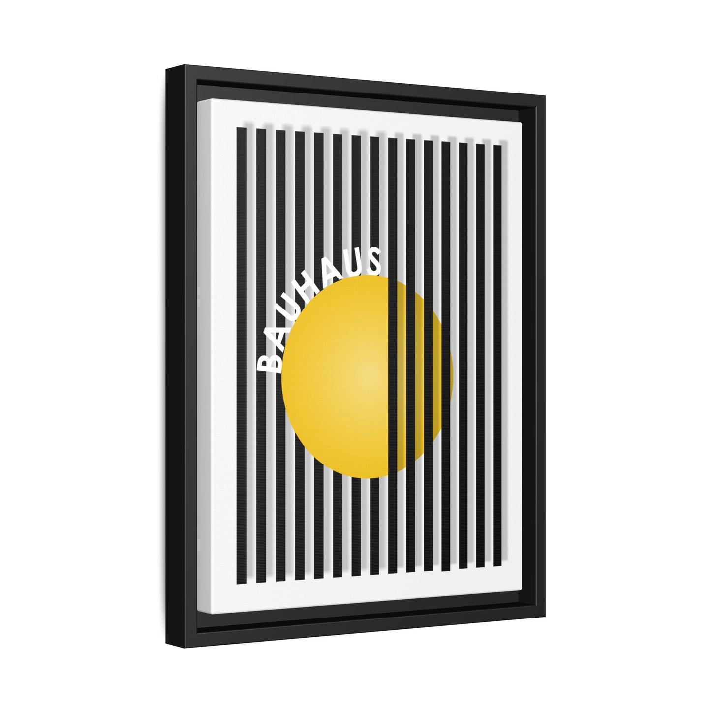 Bauhaus Art Canvas Framed Print - Modern Multi-color Wall Decor