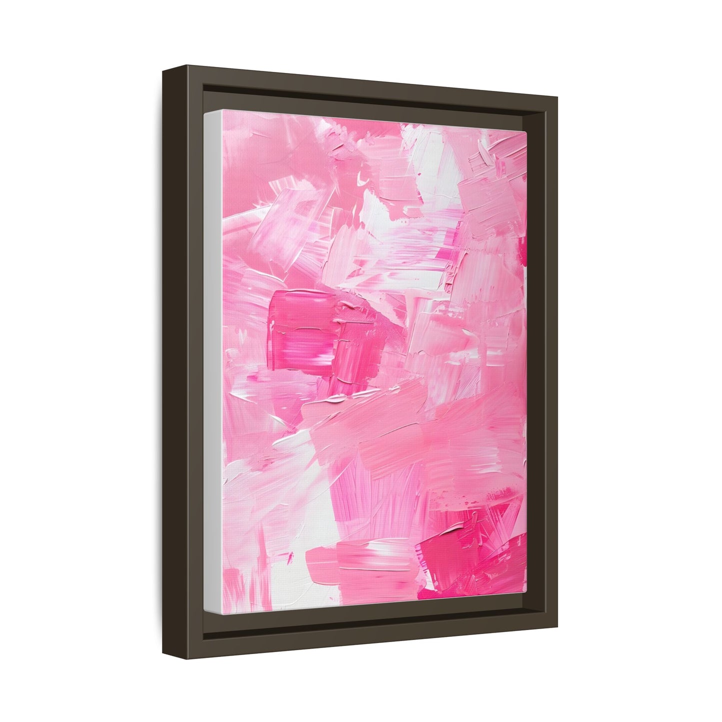 Framed Abstract Art Print, Modern Wall Decor for Home, Office, Pink Canvas, Chic Decor, Birthday Gift, Unique Artwork