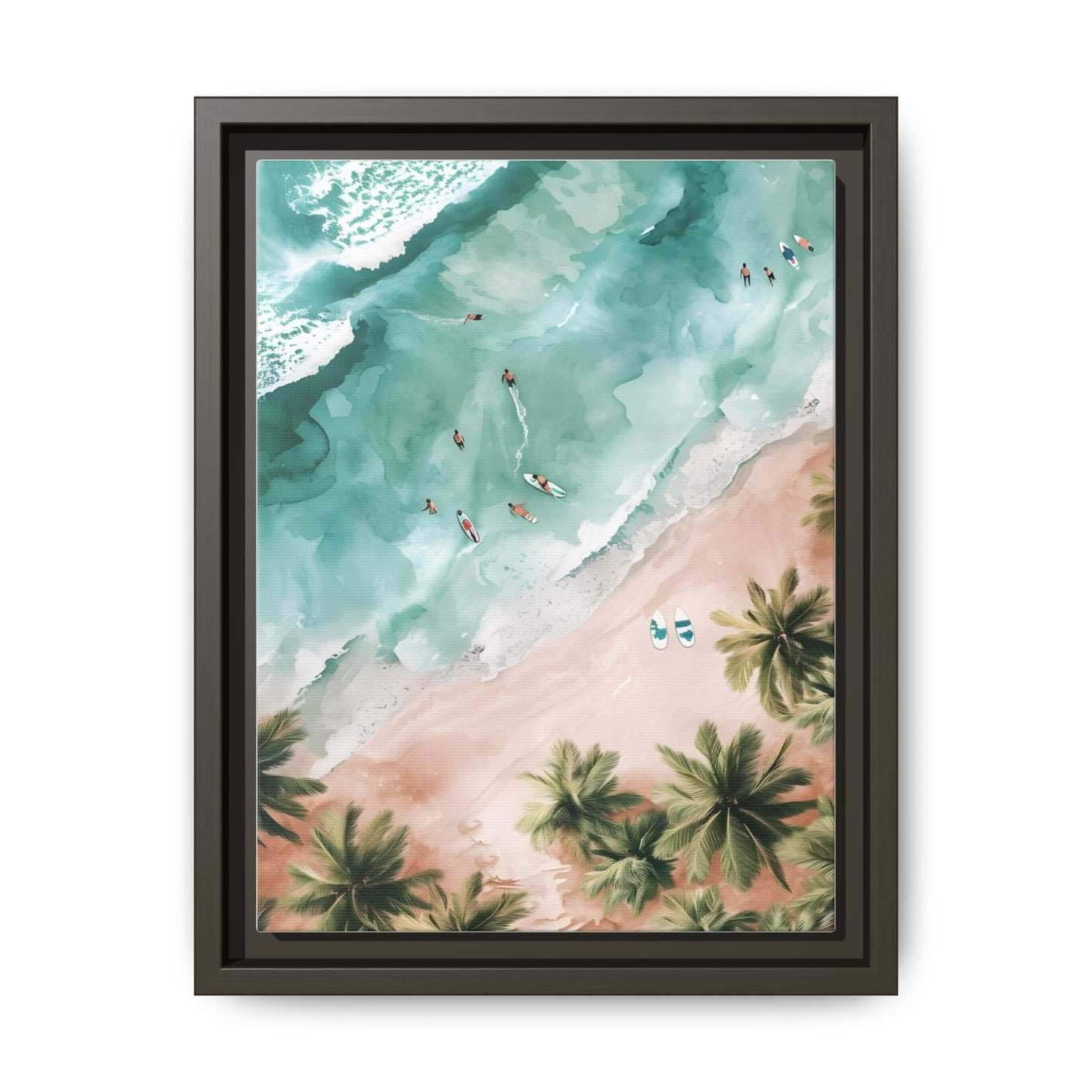 Tropical Wall Art Print, Coastal Decor, Beach Vibes, Framed Art, Summer Aesthetic, Gallery Wall Decoration, Gift for Beach Lovers